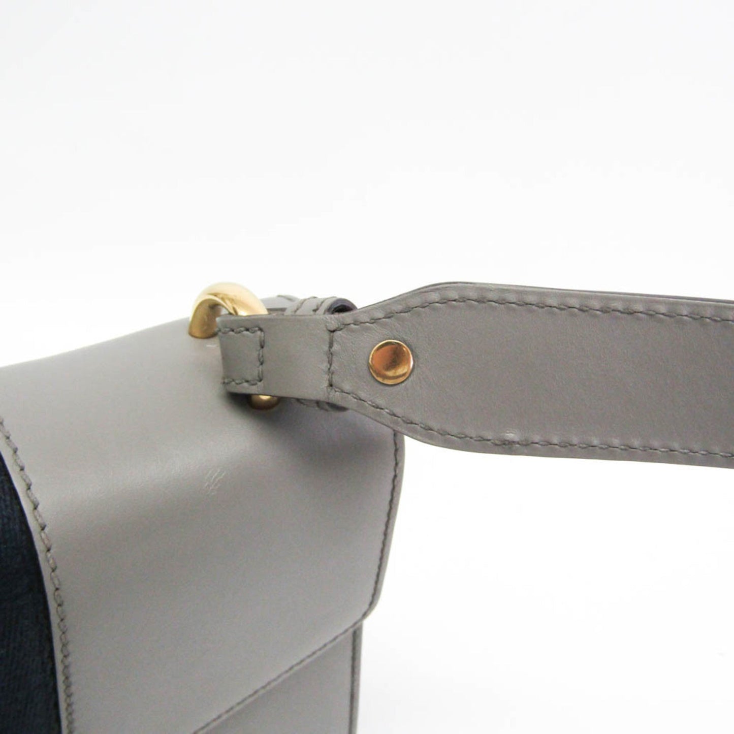 Gucci Gray Leather Shoulder Bag