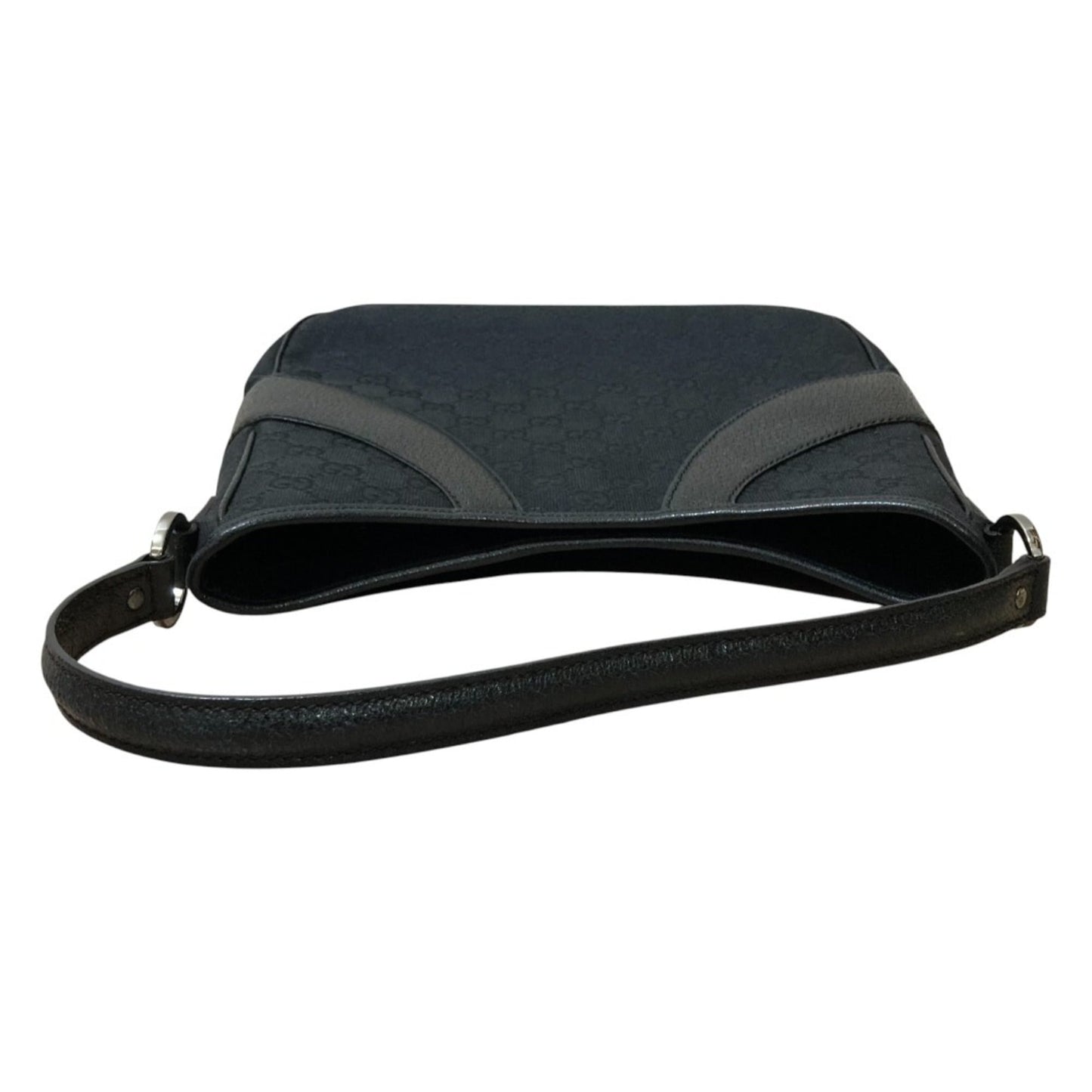 Gucci Black Gg Canvas Handbag