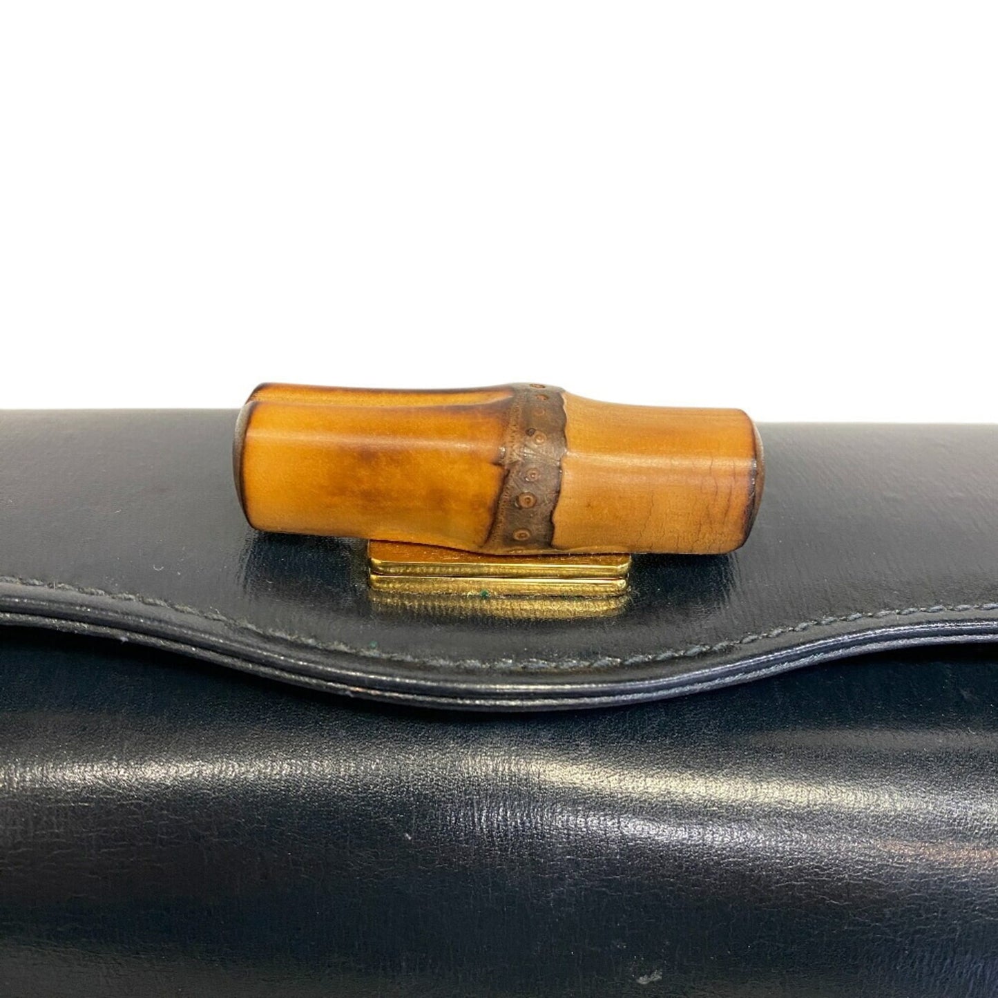 Gucci Black Red Color Leather Handbag
