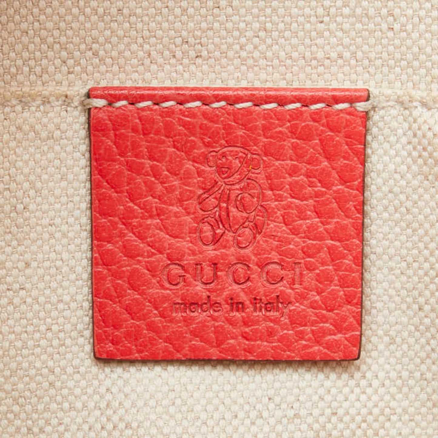 Gucci Pink Red Color Leather Handbag Tote Bag