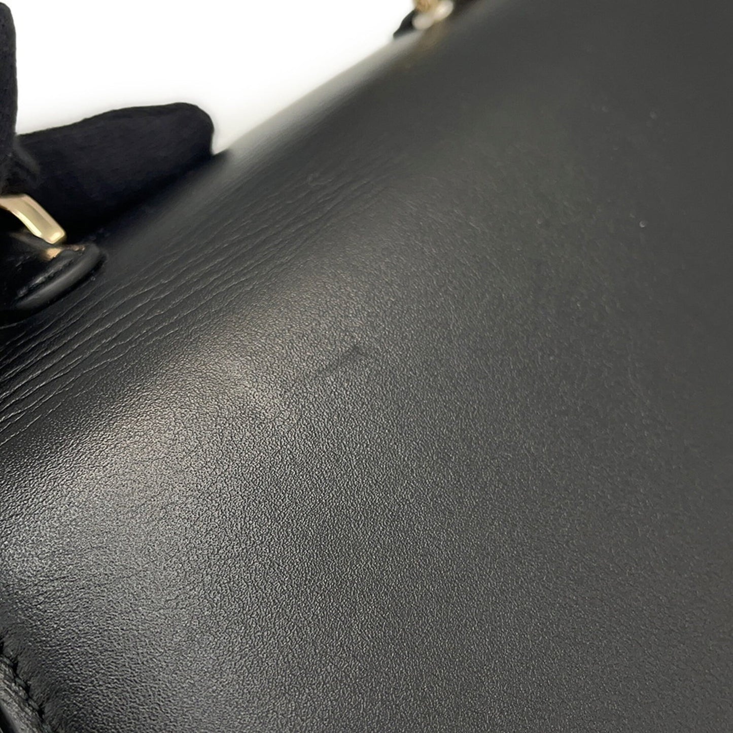 Gucci Black Leather Handbag Shoulder Bag