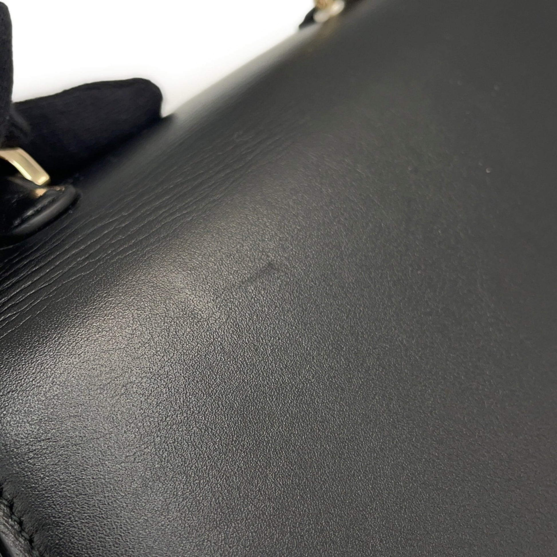 Gucci Black Leather Handbag Shoulder Bag