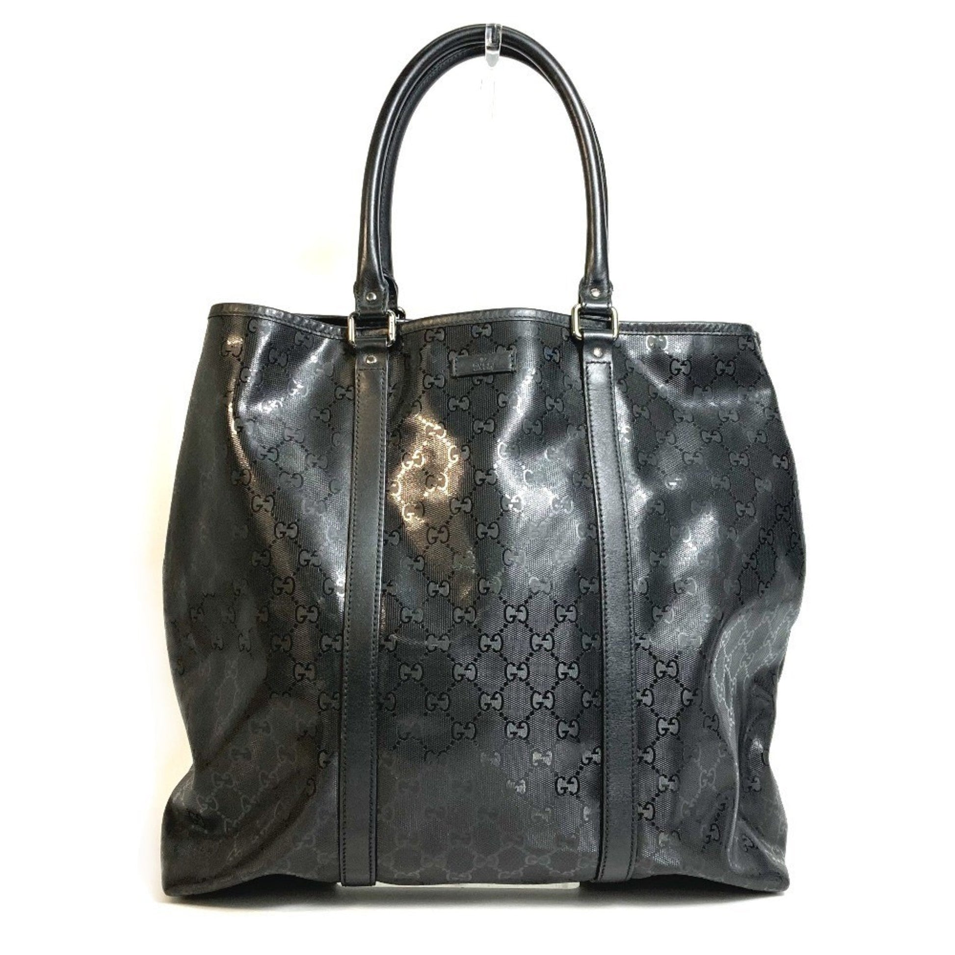 Gucci Black Gg Imprimé Tote Bag