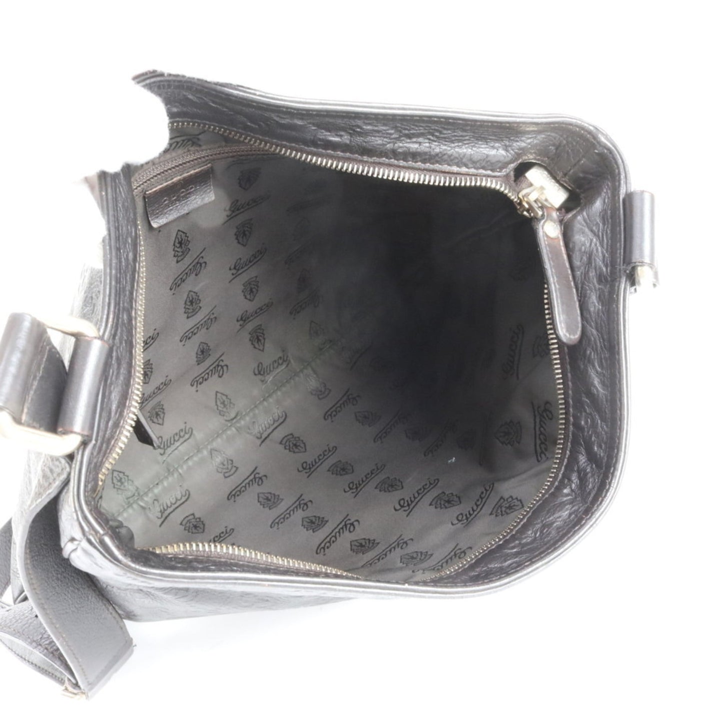 Gucci Dark Brown Leather Shoulder Bag
