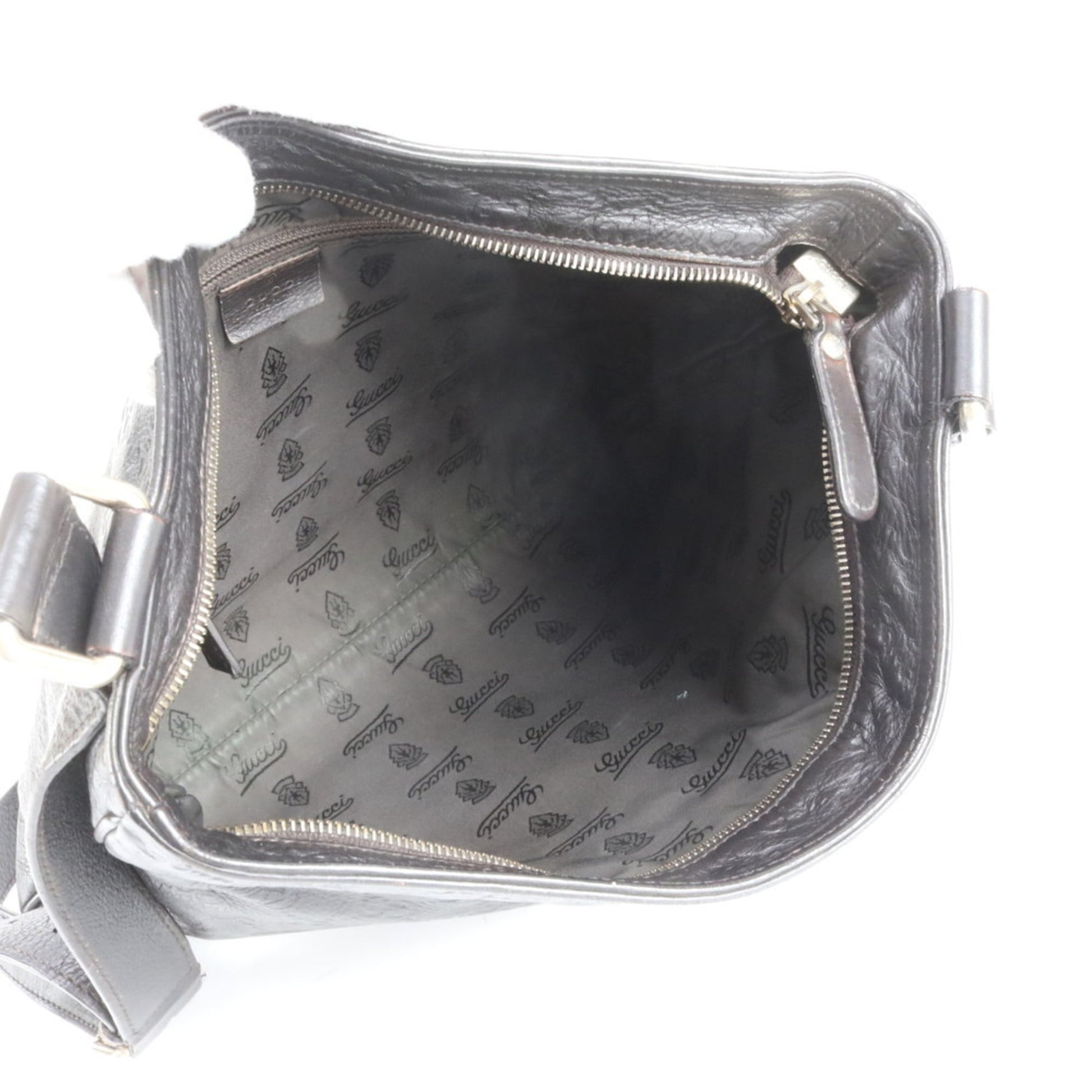 Gucci Dark Brown Leather Shoulder Bag