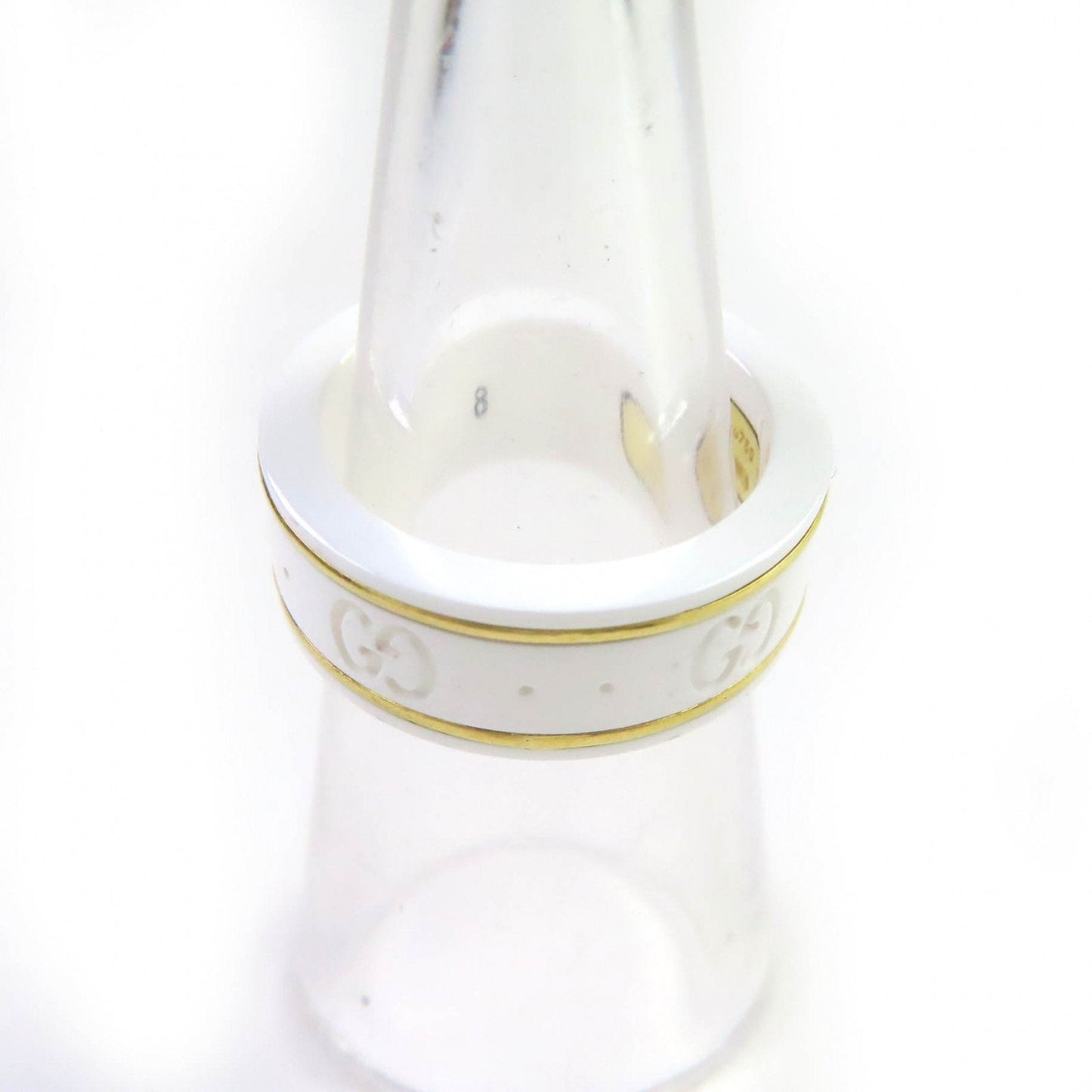 Gucci White Ceramic Band Ring