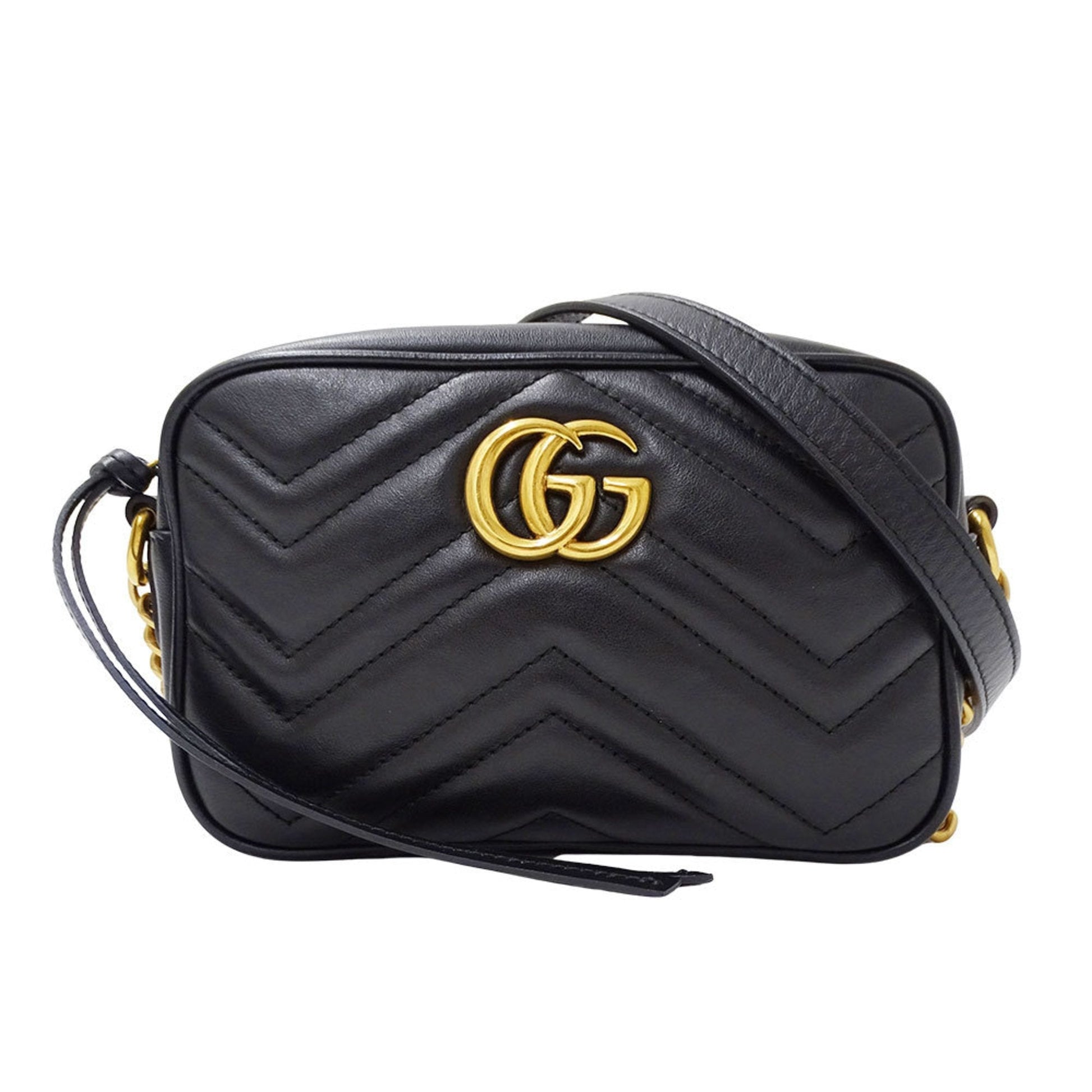 Gucci Black Leather Shoulder Bag
