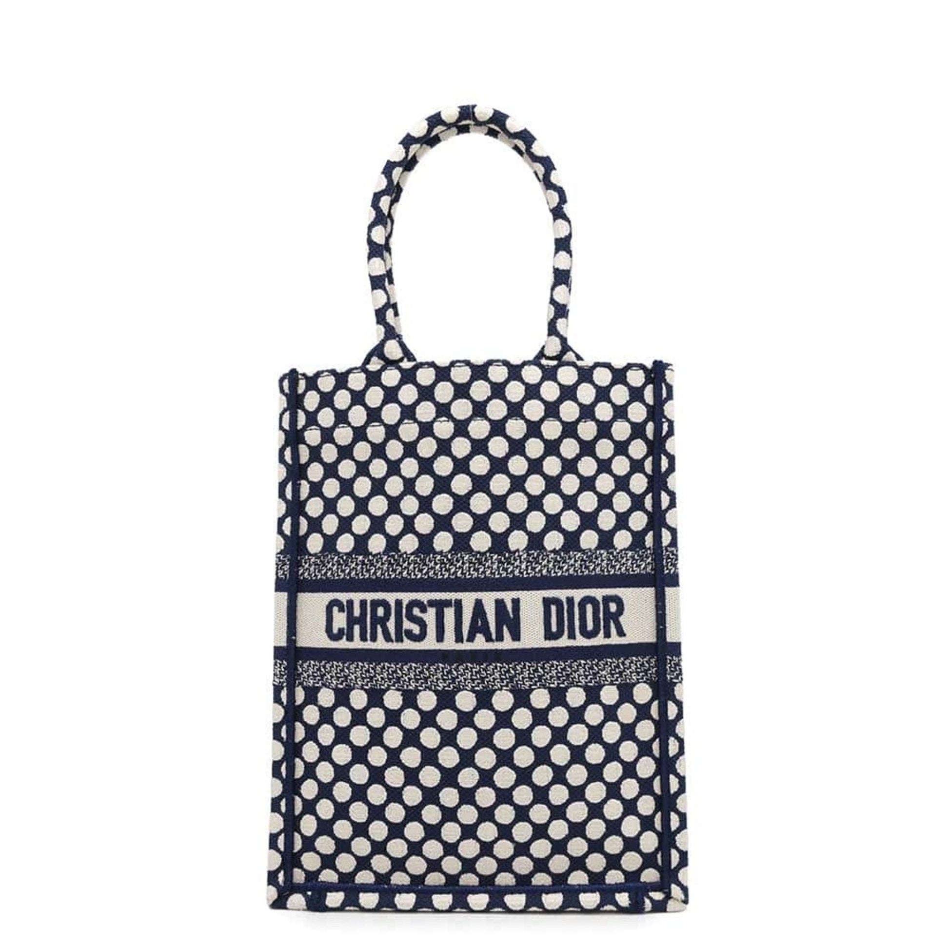 Dior Handbag Christian 2 Canvas White Navy
