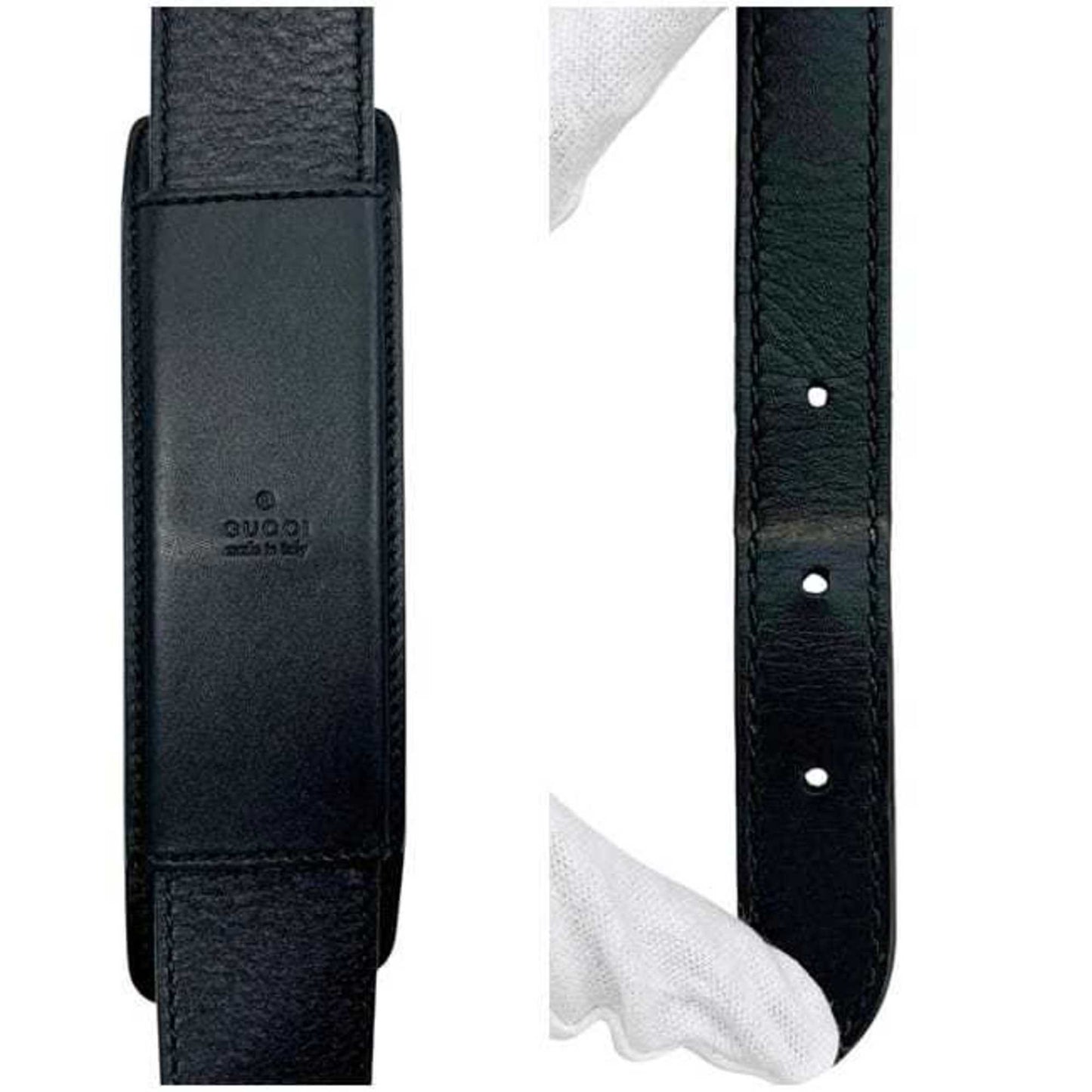 Gucci Black Nylon Leather Shoulder Bag