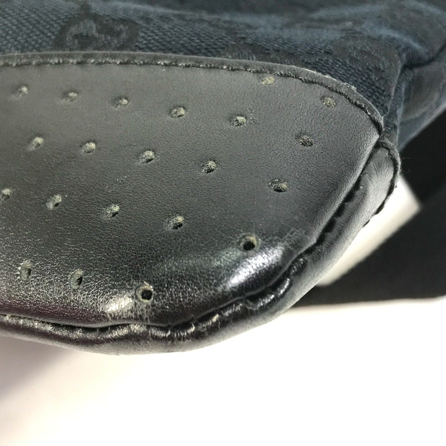 Gucci Black Gg Canvas Shoulder Bag