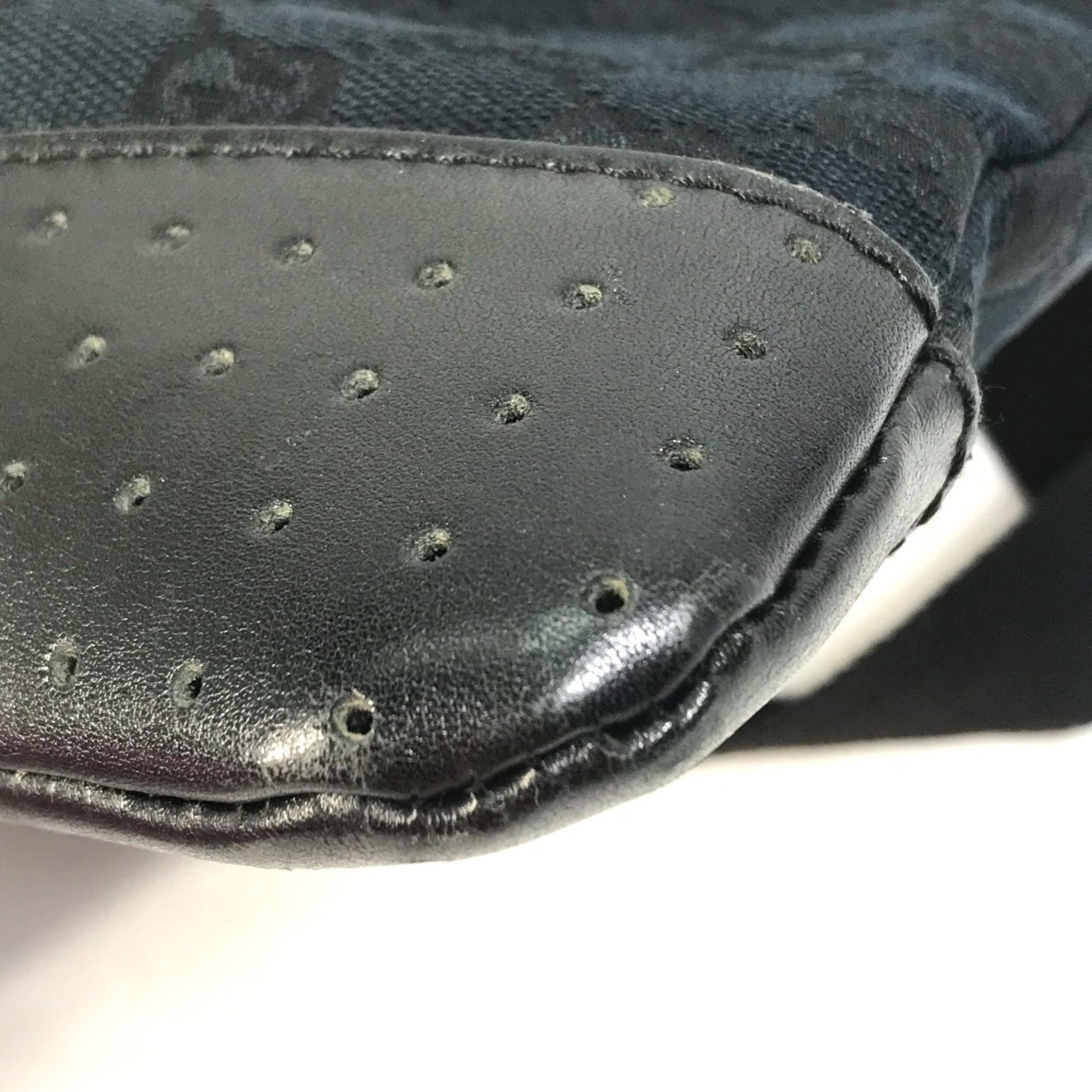Gucci Black Gg Canvas Shoulder Bag