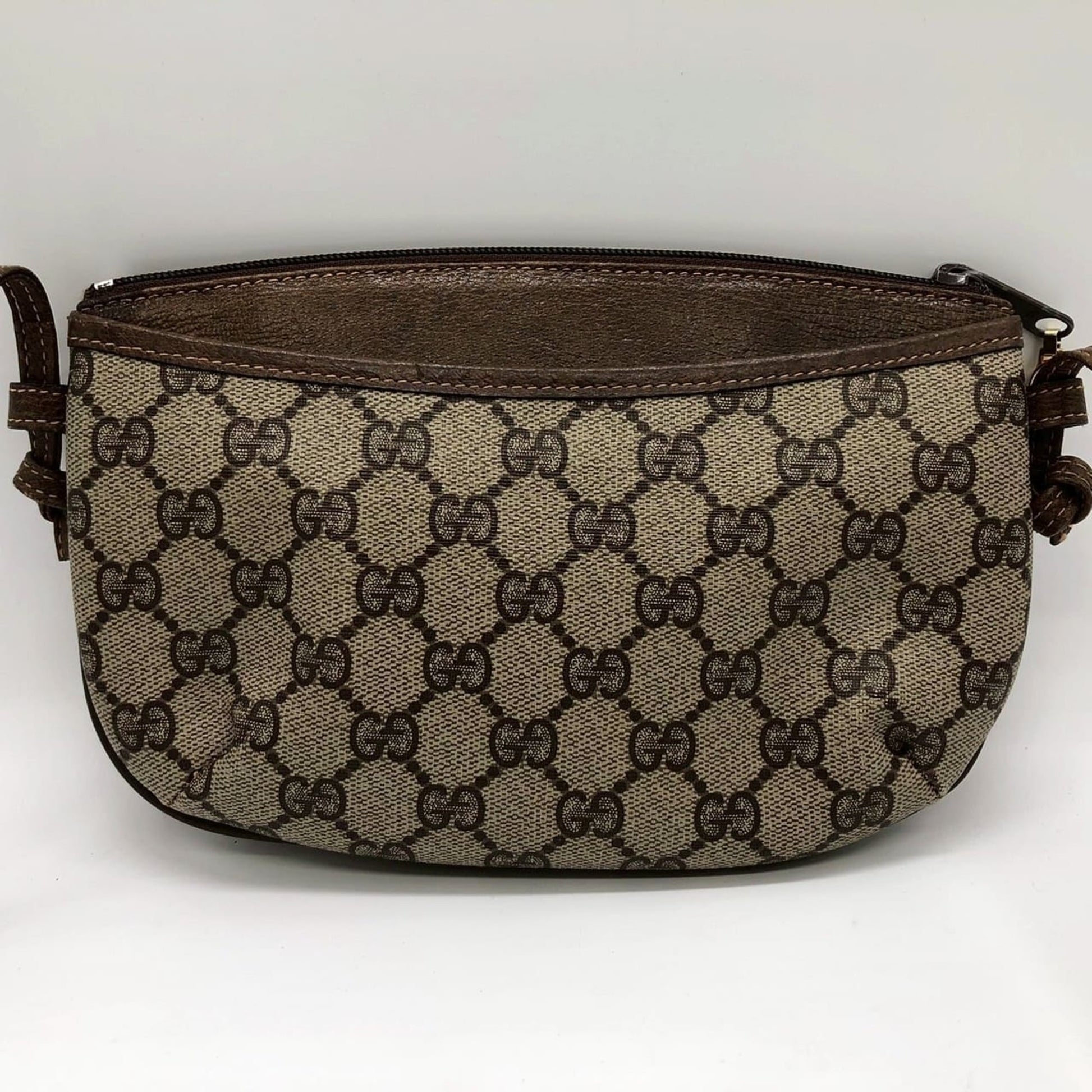 Gucci Brown Gg Supreme Shoulder Bag