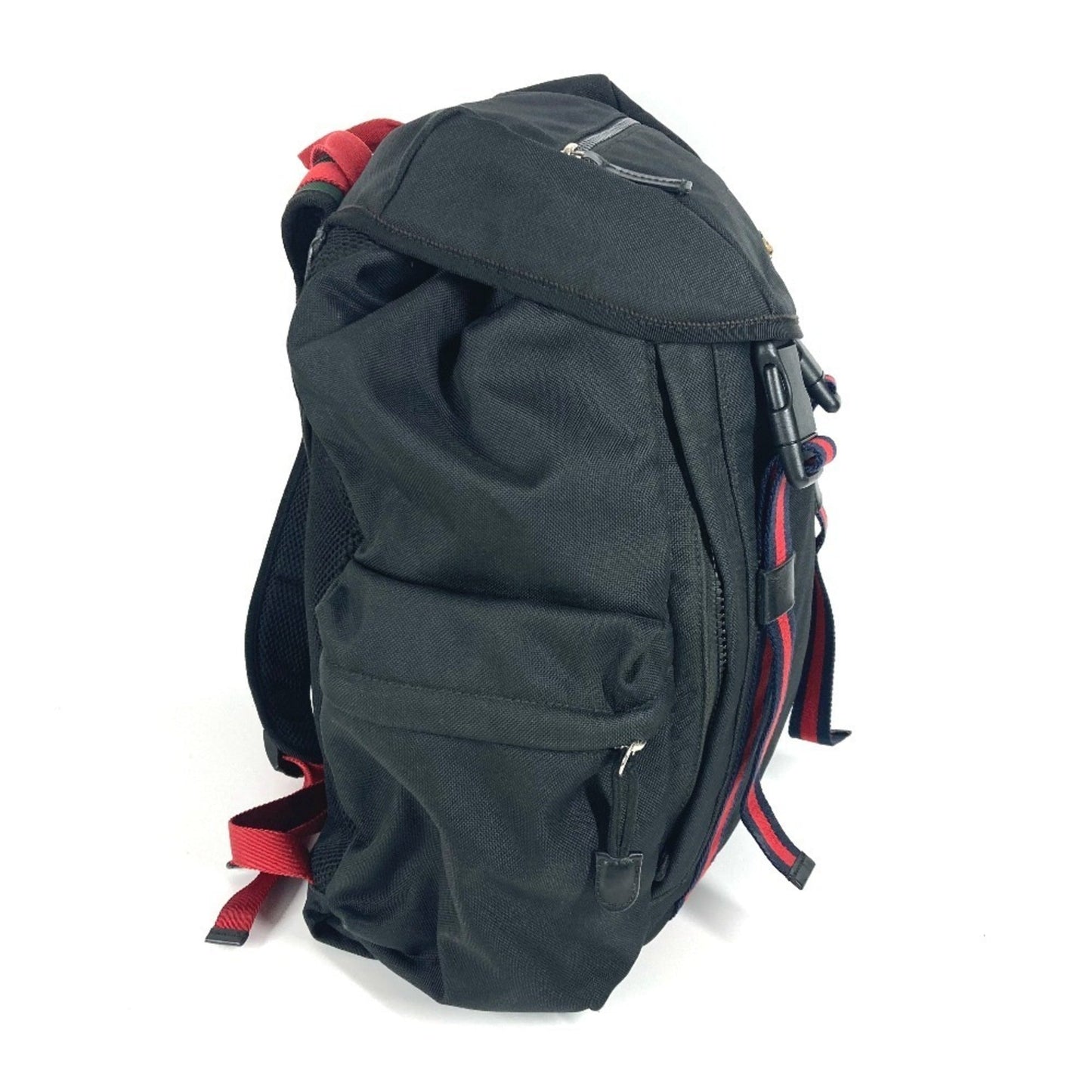 Gucci Sherry Line Black Nylon Canvas Backpack