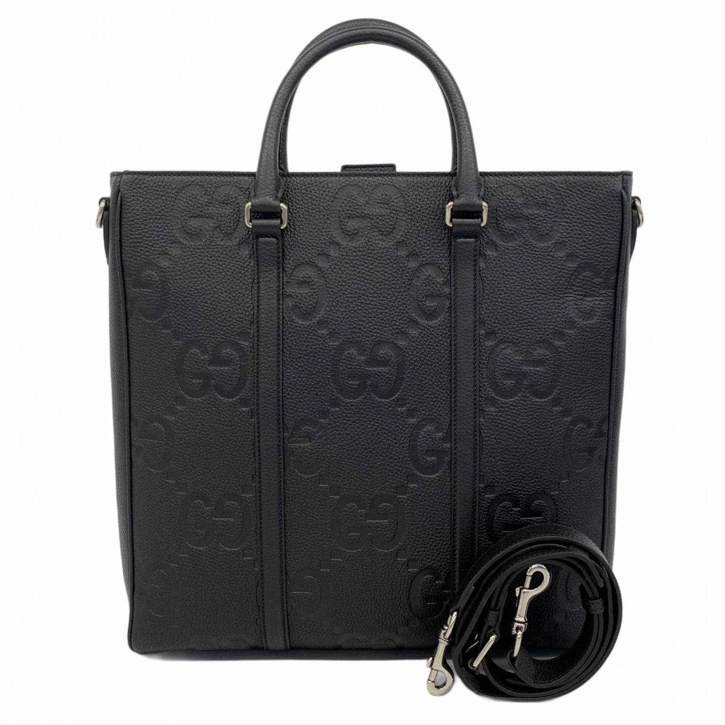 Gucci Black Leather Tote Bag
