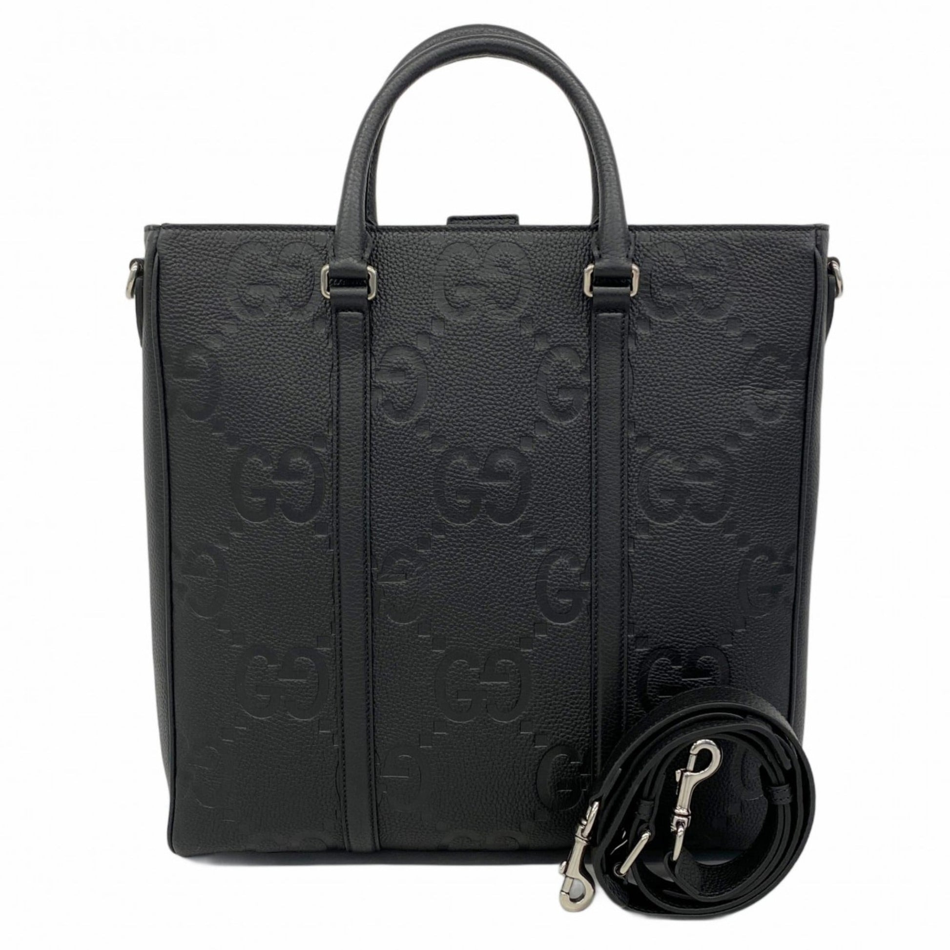 Gucci Black Leather Tote Bag