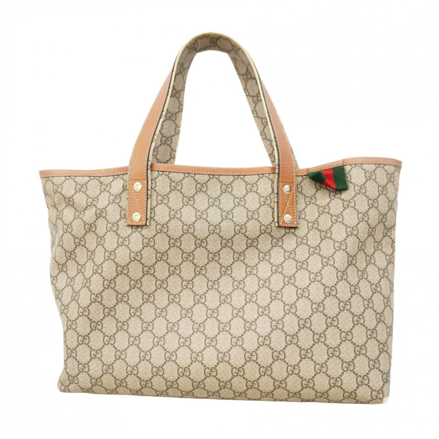 Gucci Brown Pvc Tote Bag