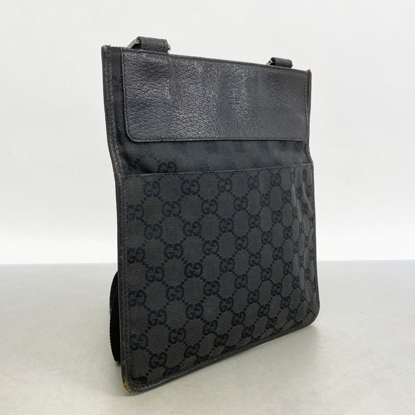 Gucci Black Canvas Shoulder Bag