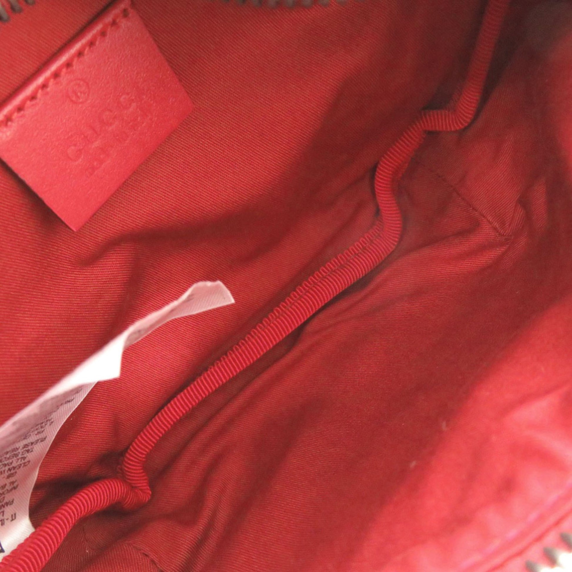 Gucci Red Color Canvas Leather Fanny Pack Sling Bag