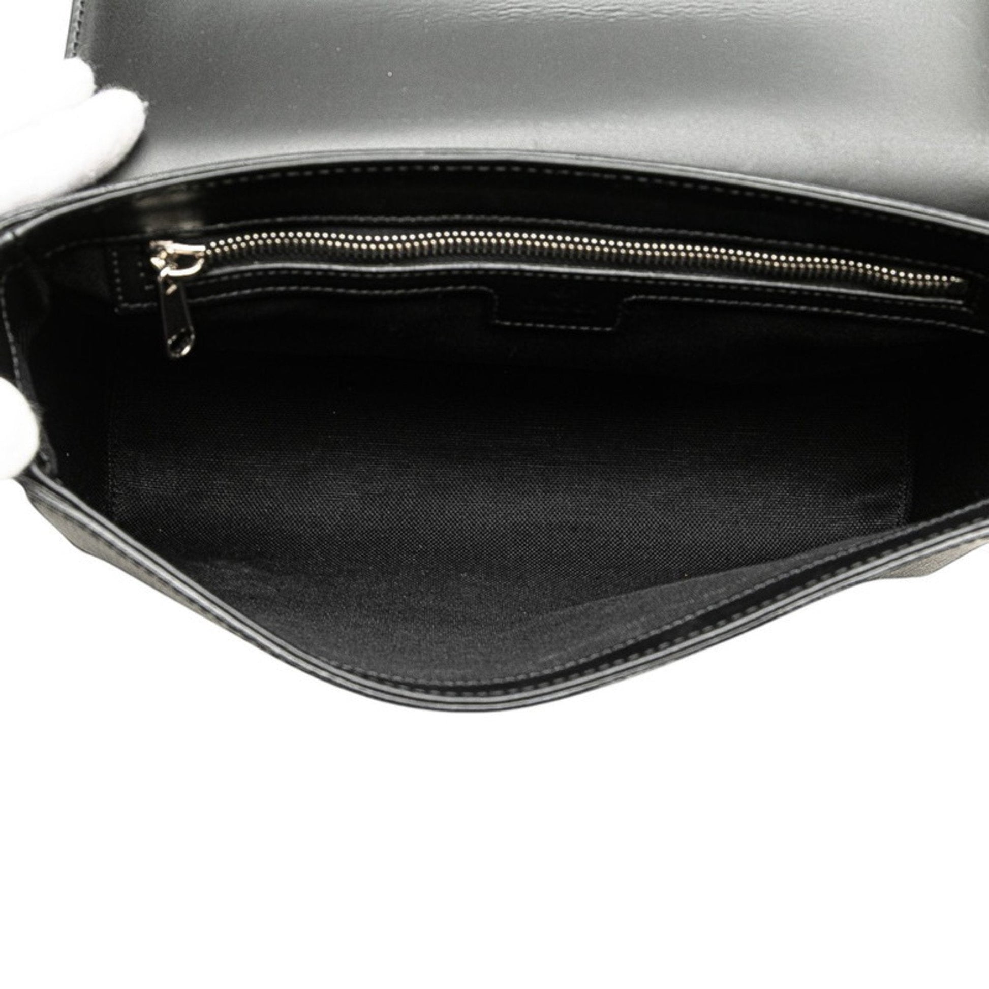 Gucci Black Pvc Leather Shoulder Bag