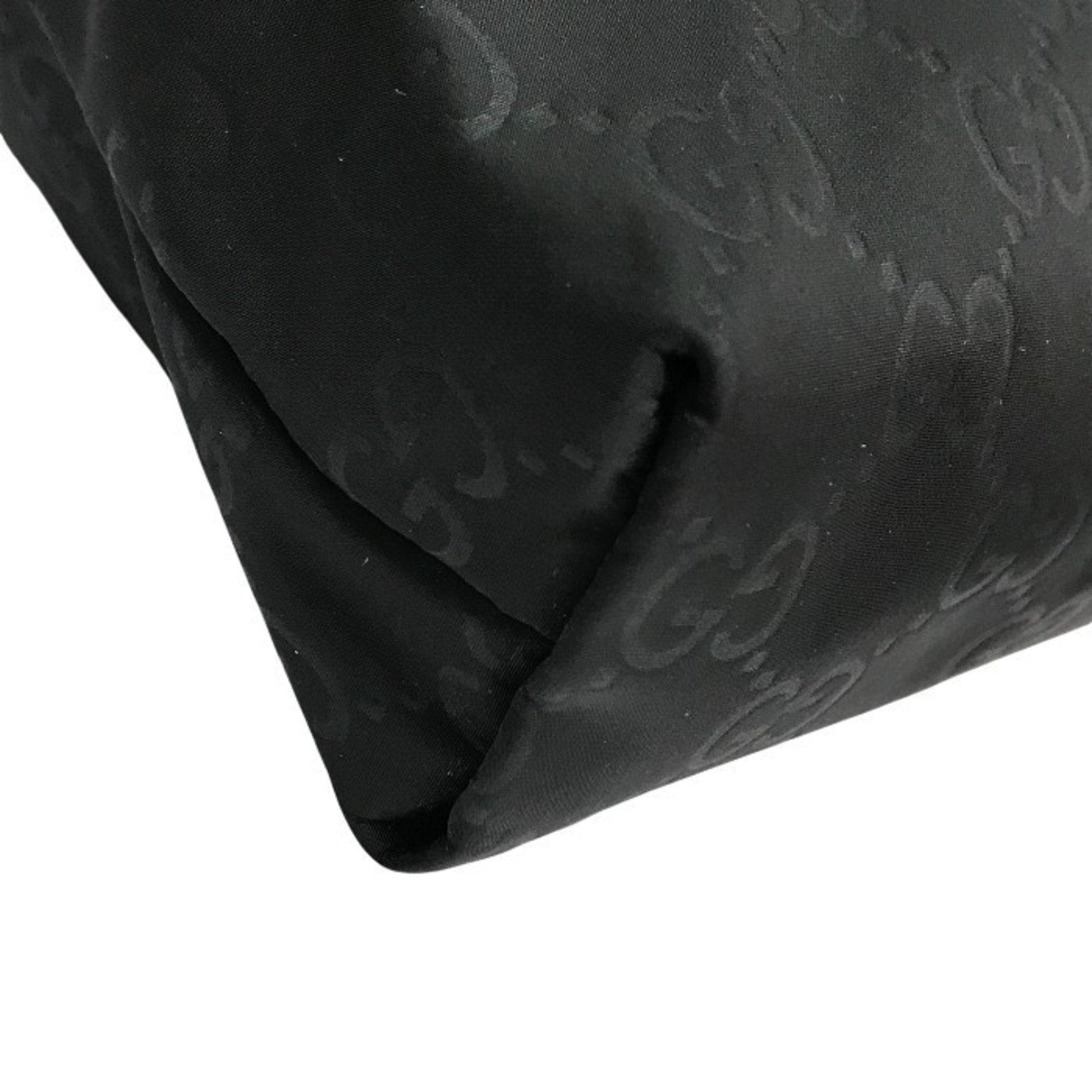 Gucci Black Nylon Leather Shoulder Bag