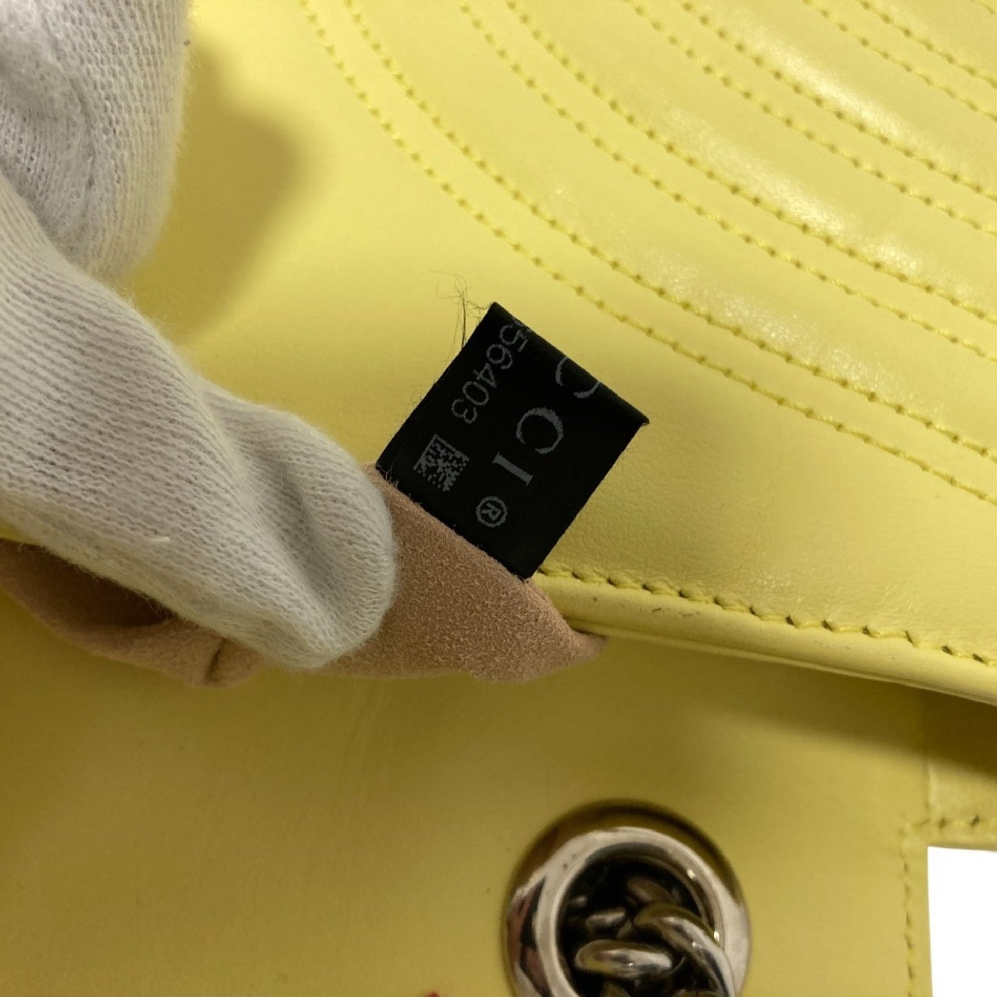 Gucci Yellow Quilting Leather Shoulder Bag