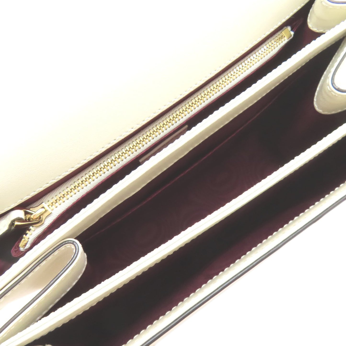 Gucci White Leather Shoulder Bag