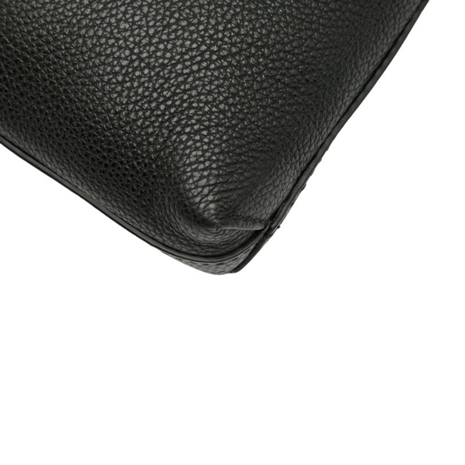 Gucci Black Leather Clutch Bag