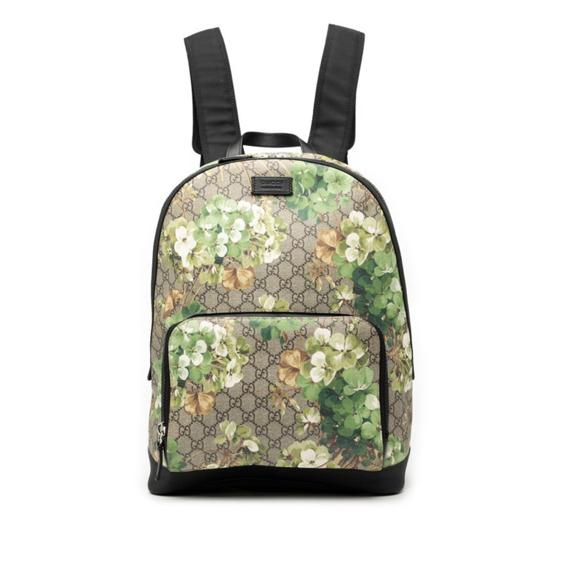 Gucci Beige Blue Pvc Leather Backpack