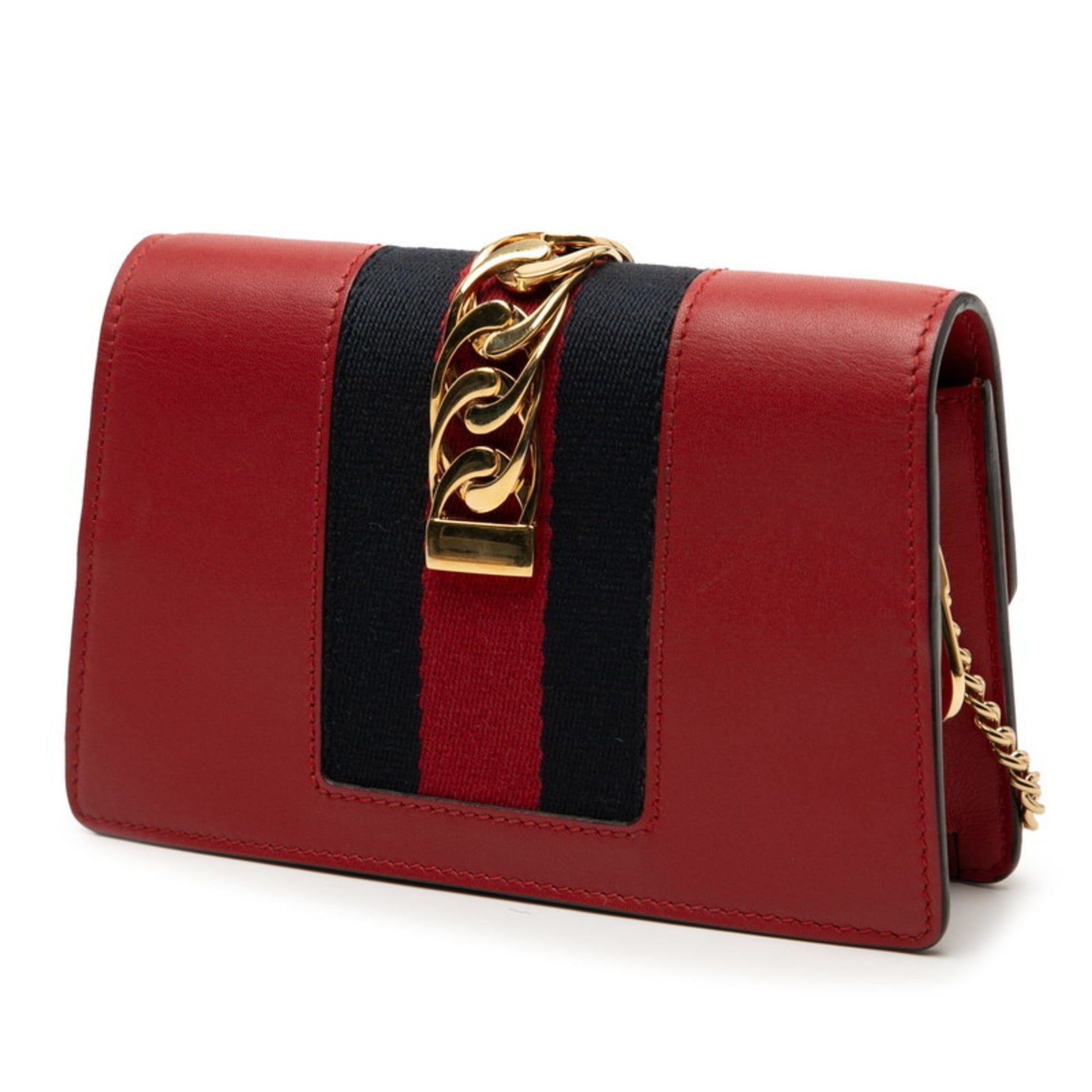 Gucci Multi-Color Red Color Leather Shoulder Bag