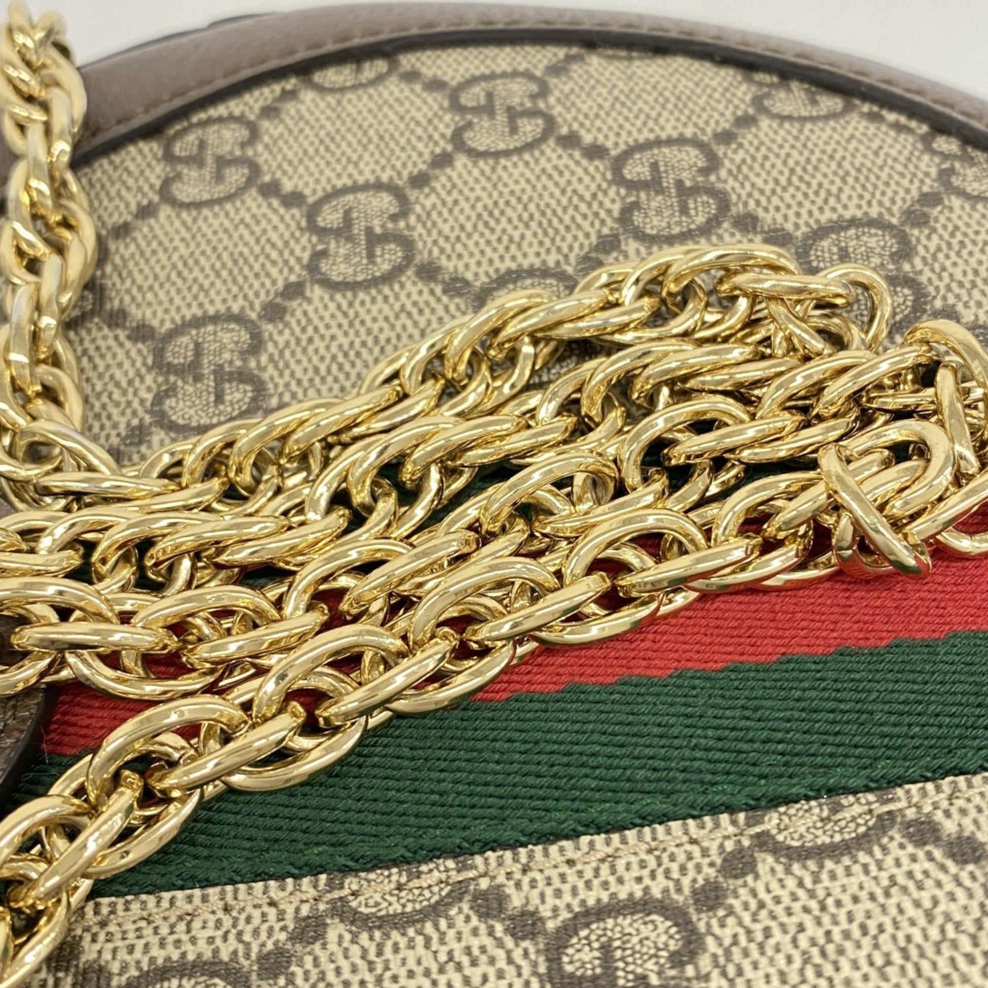 Gucci Brown Pvc Leather Shoulder Bag