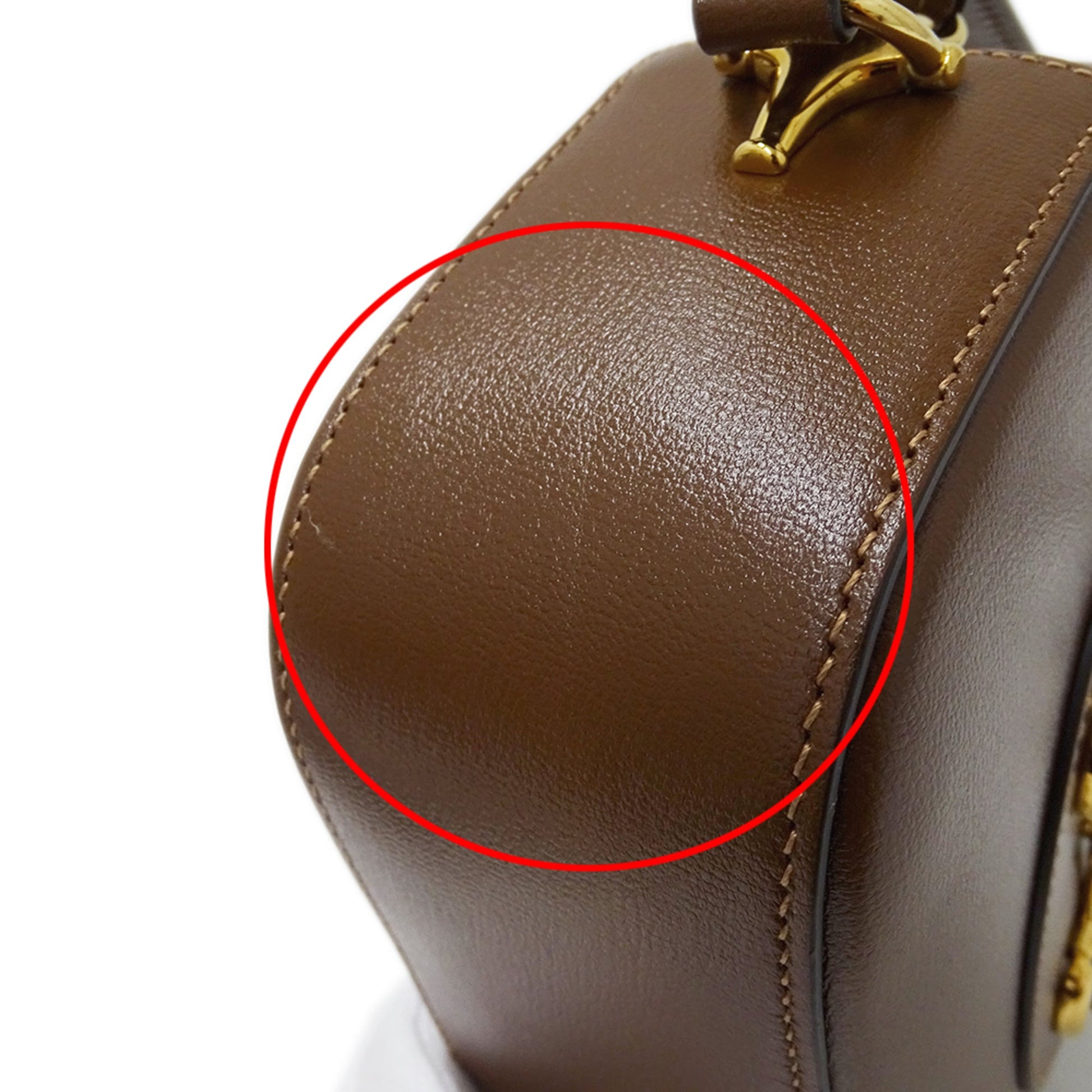 Gucci Brown Leather Shoulder Bag