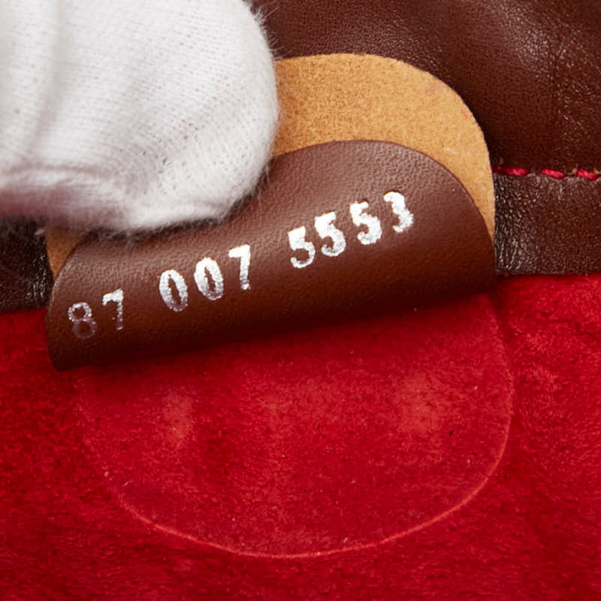 Gucci Red Brown Leather Shoulder Bag