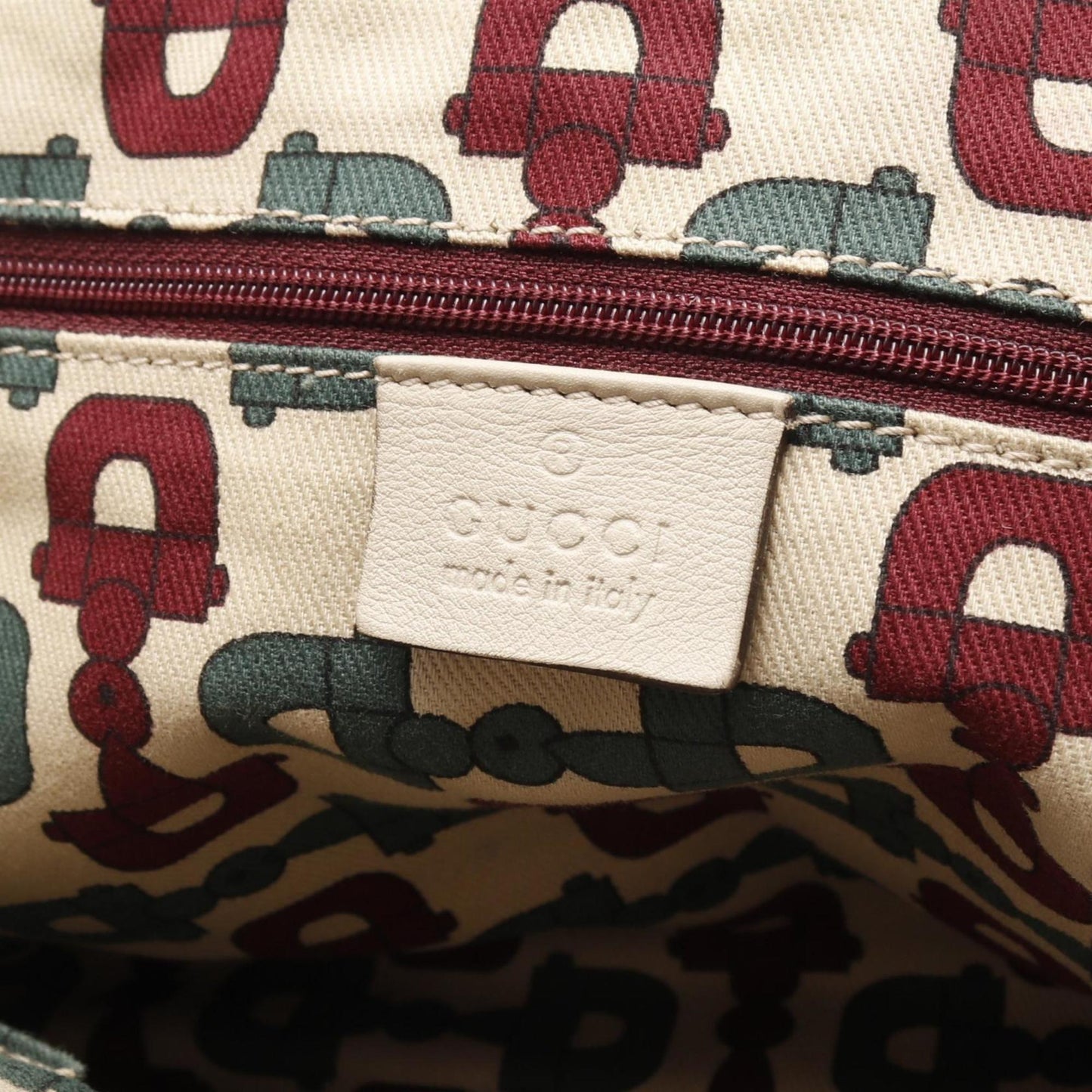 Gucci Beige Leather Tote Bag