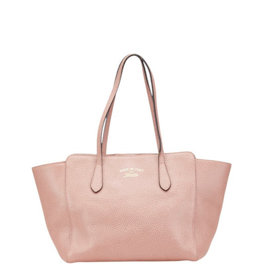 Gucci Pink Leather Shoulder Bag Tote Bag