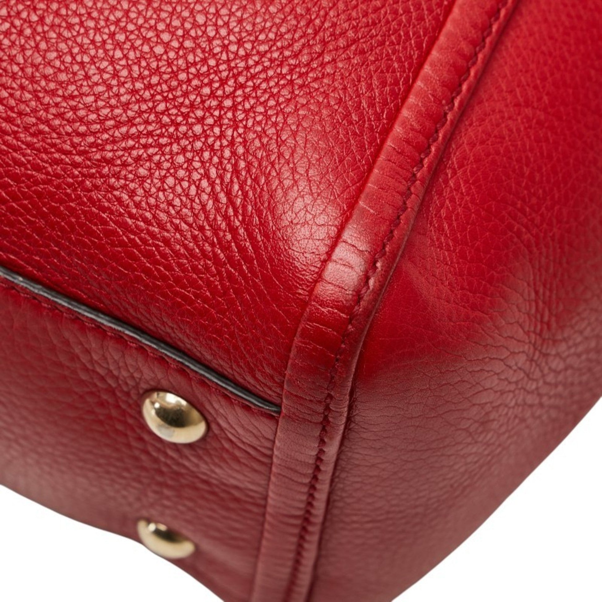 Gucci Soho Red Color Leather Handbag Shoulder Bag