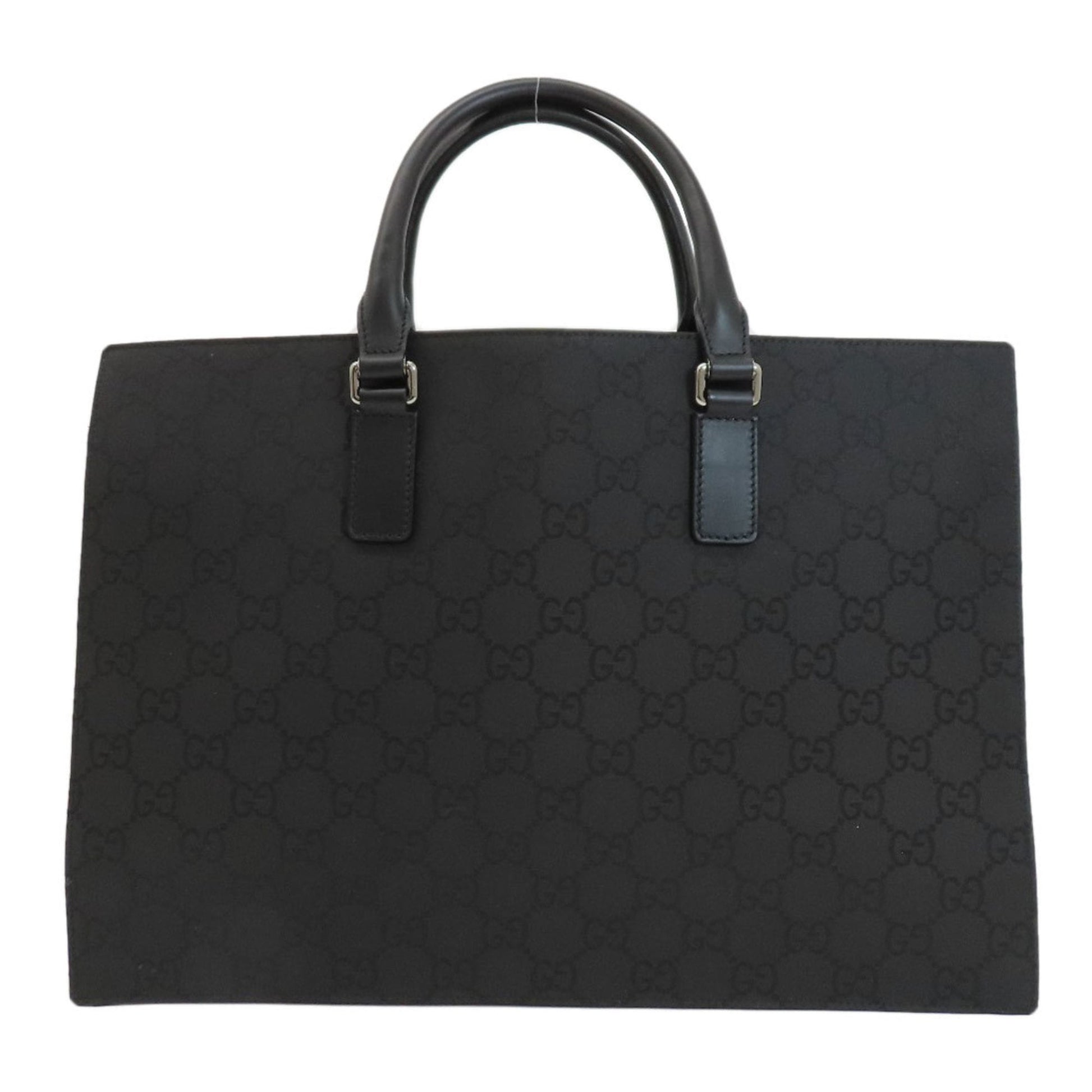 Gucci Black Nylon Canvas Briefcase Handbag