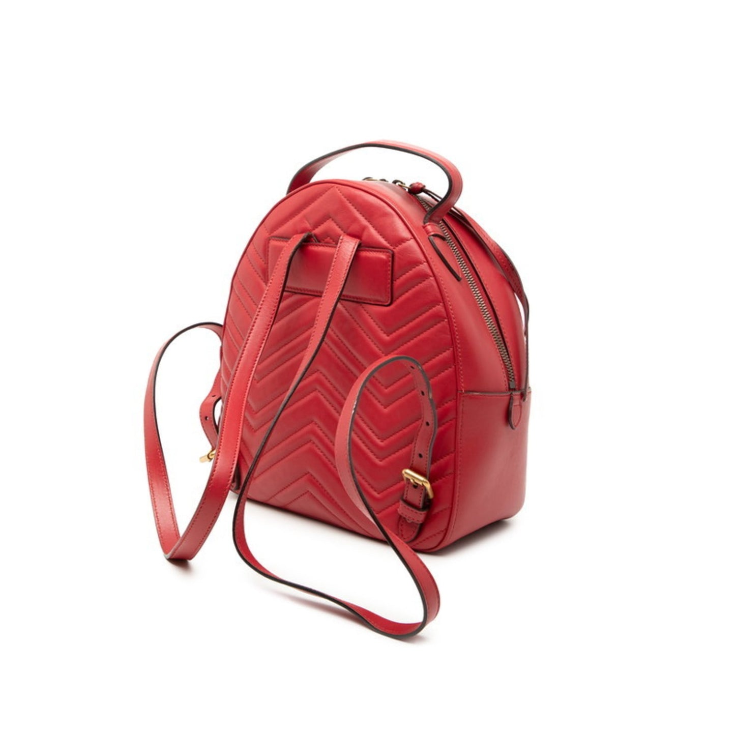 Gucci Red Color Leather Backpack