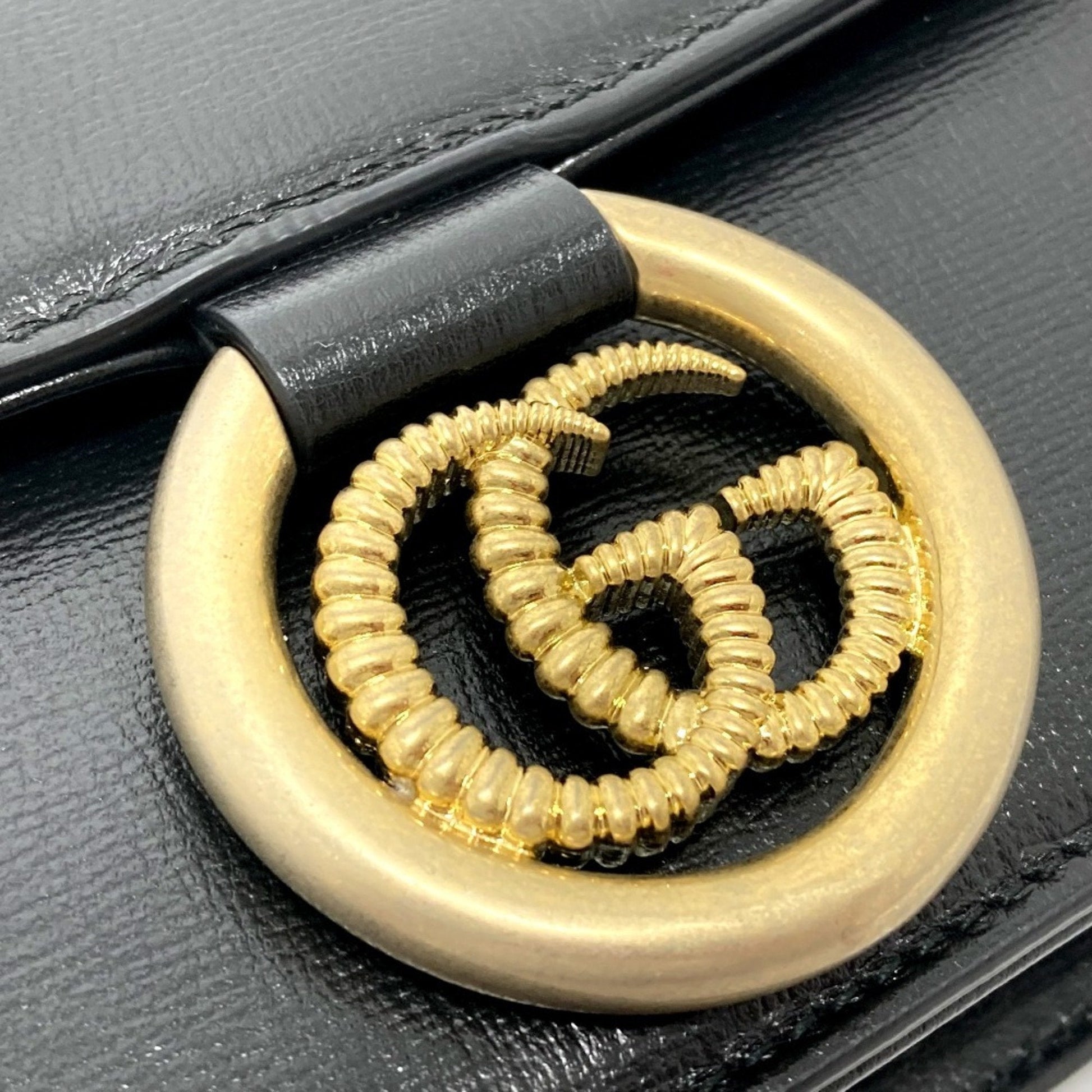 Gucci Black Leather Shoulder Bag
