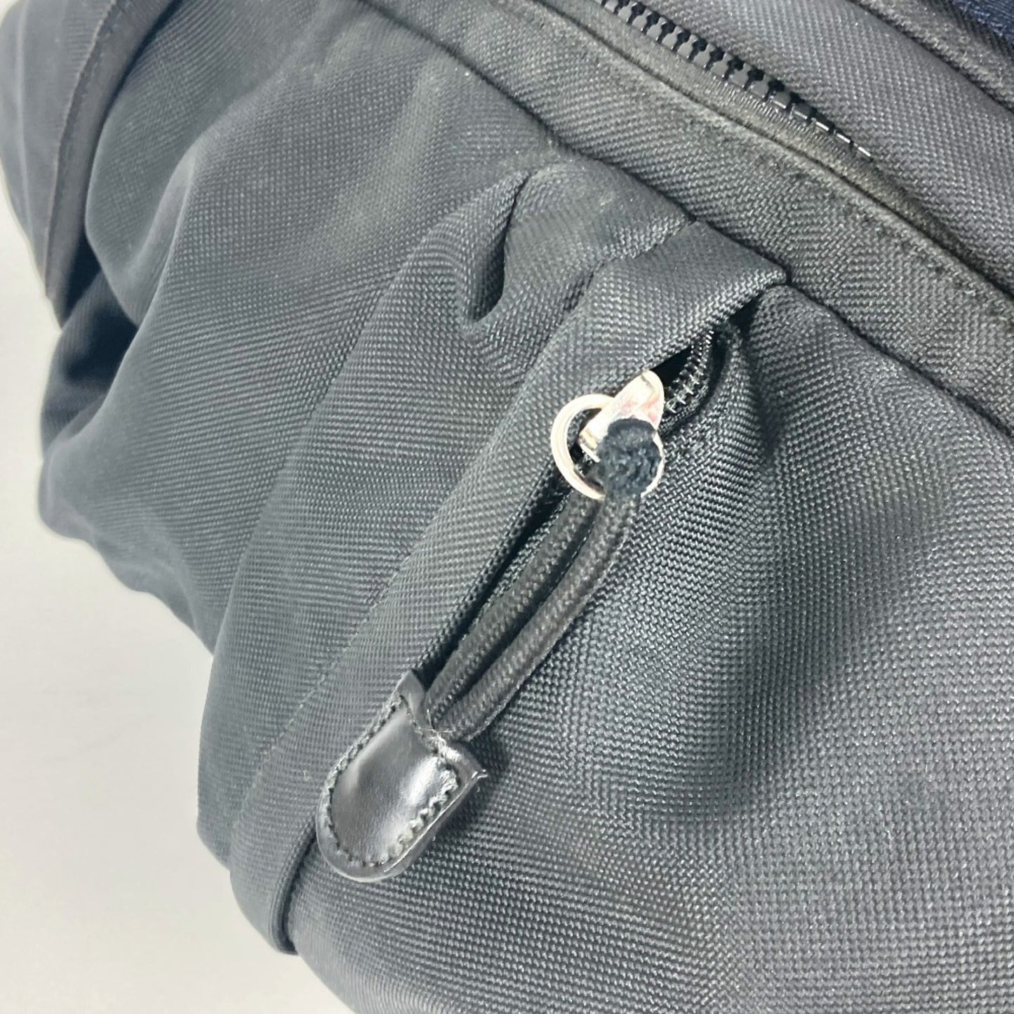 Gucci Sherry Line Black Nylon Canvas Backpack
