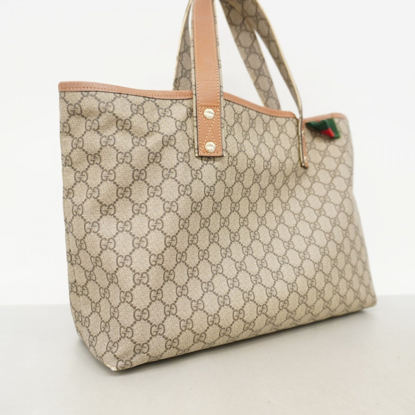 Gucci Brown Pvc Tote Bag