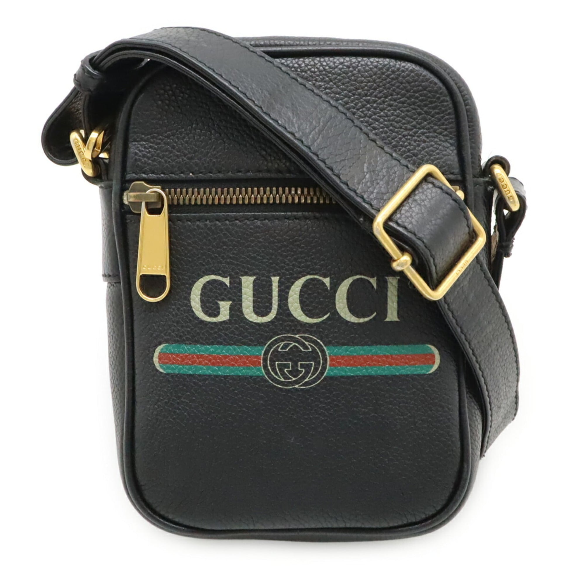 Gucci Black Leather Shoulder Bag