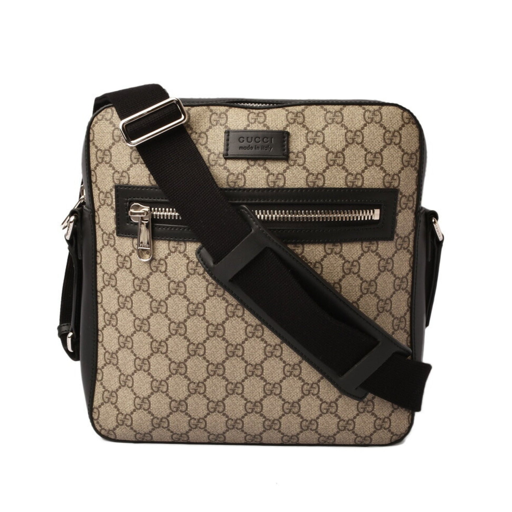 Gucci Beige Brown Gg Supreme Coated Canvas Messenger Bag Shoulder Bag
