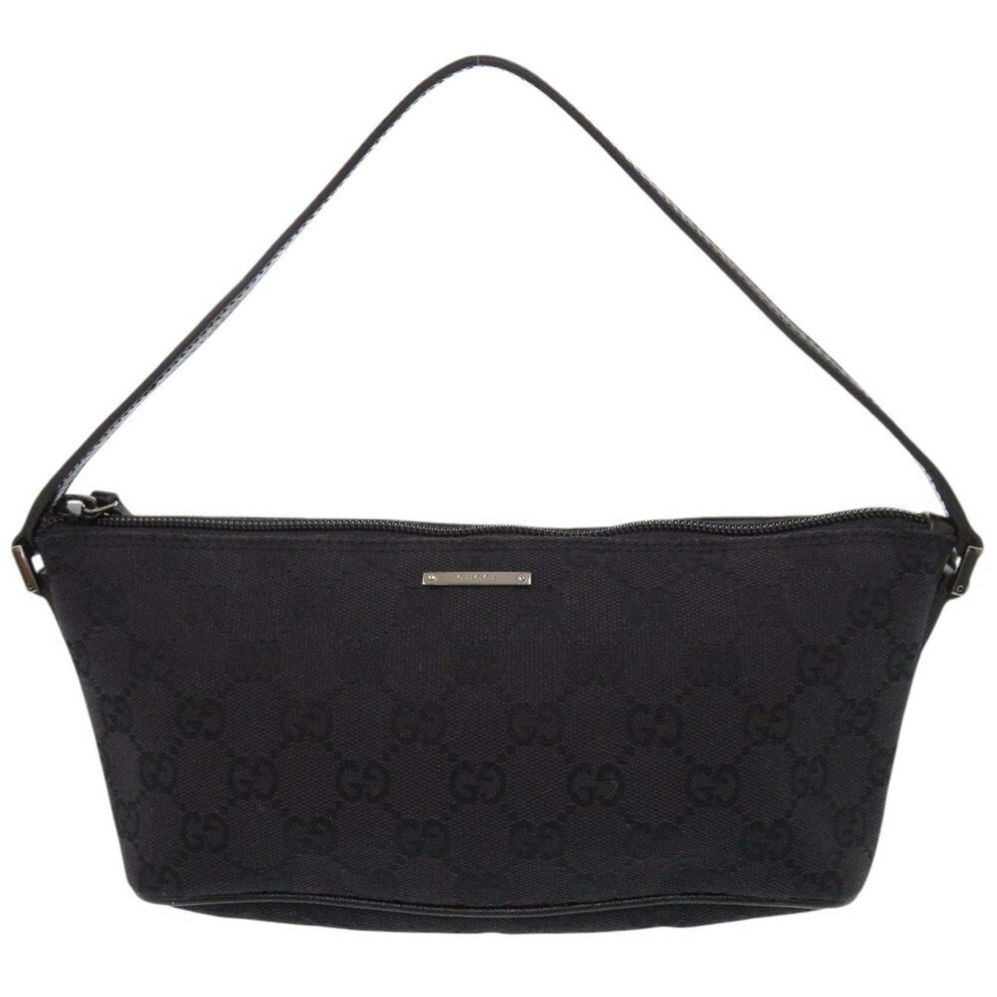 Gucci Gg Canvas Black Gg Canvas Handbag Pouch
