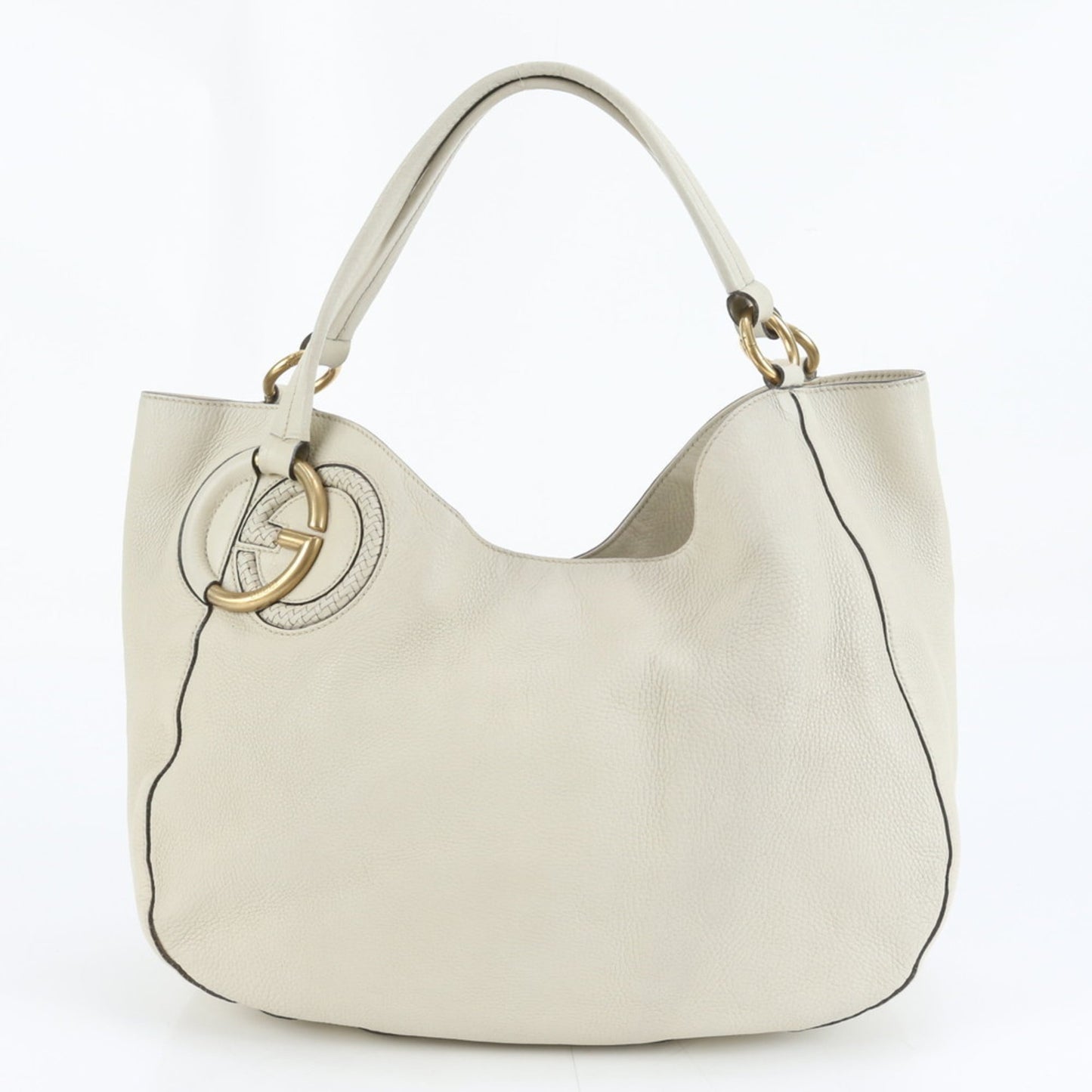 Gucci Ivory Leather Tote Bag