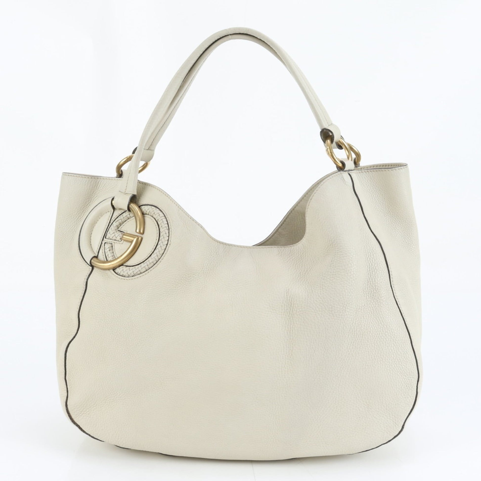 Gucci Ivory Leather Tote Bag