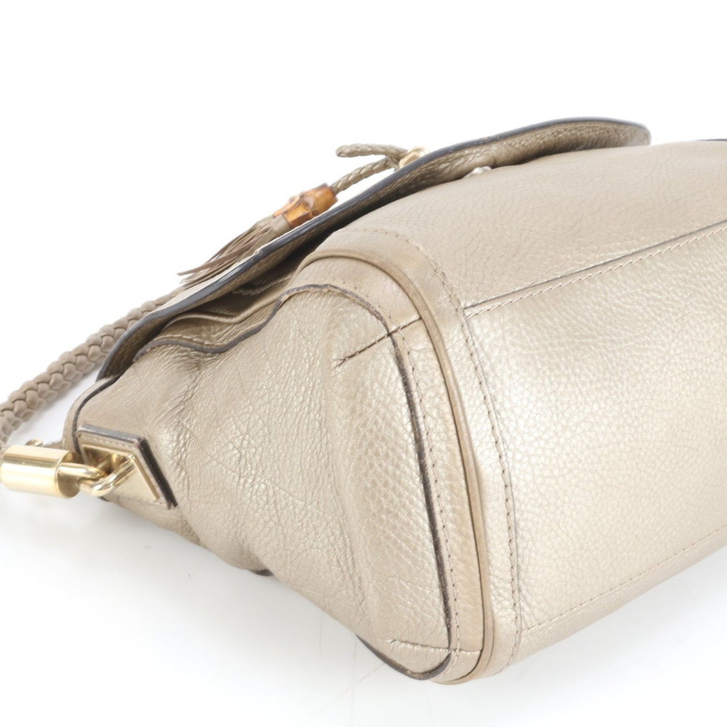 Gucci Gold Leather Shoulder Bag