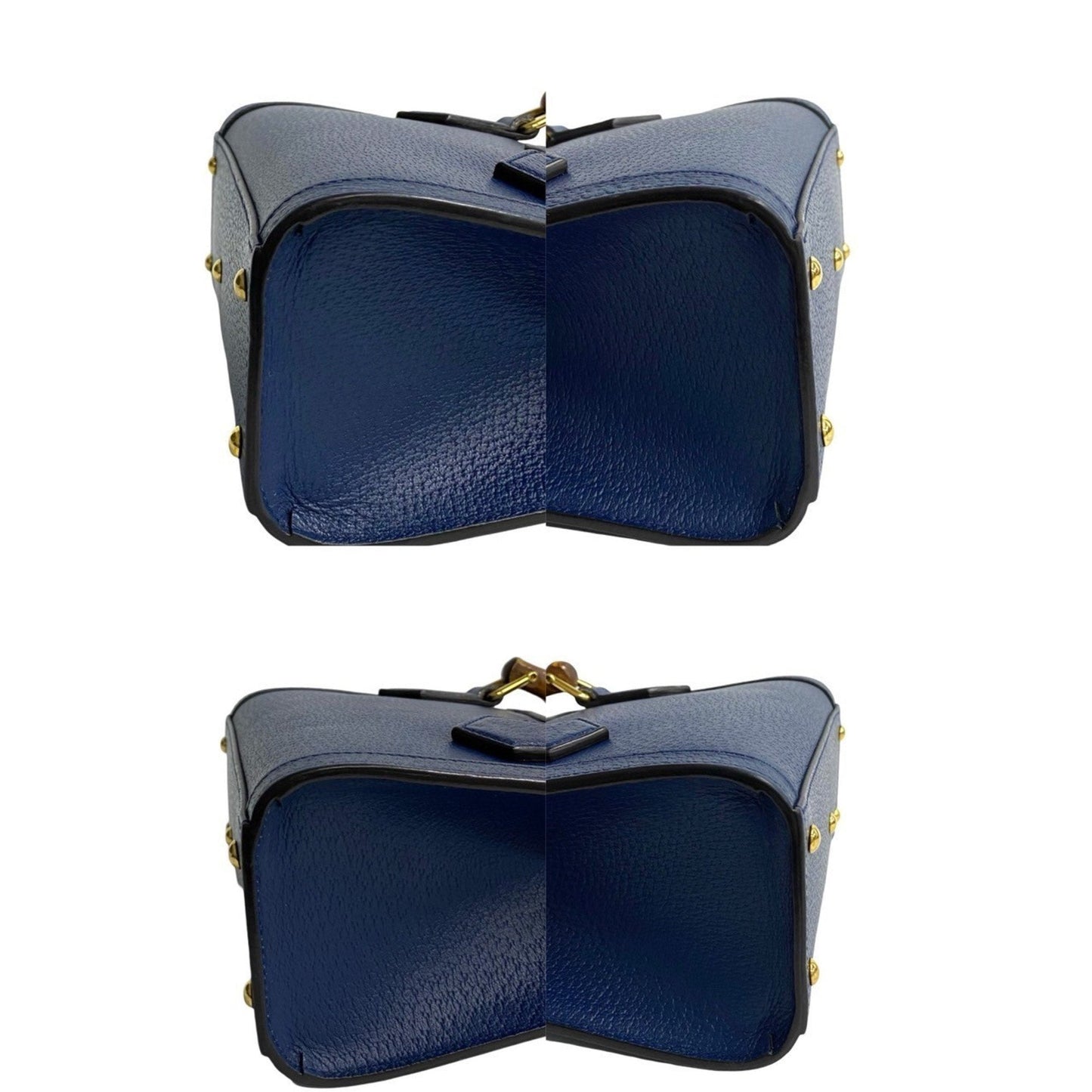 Gucci Navy Leather Handbag Shoulder Bag