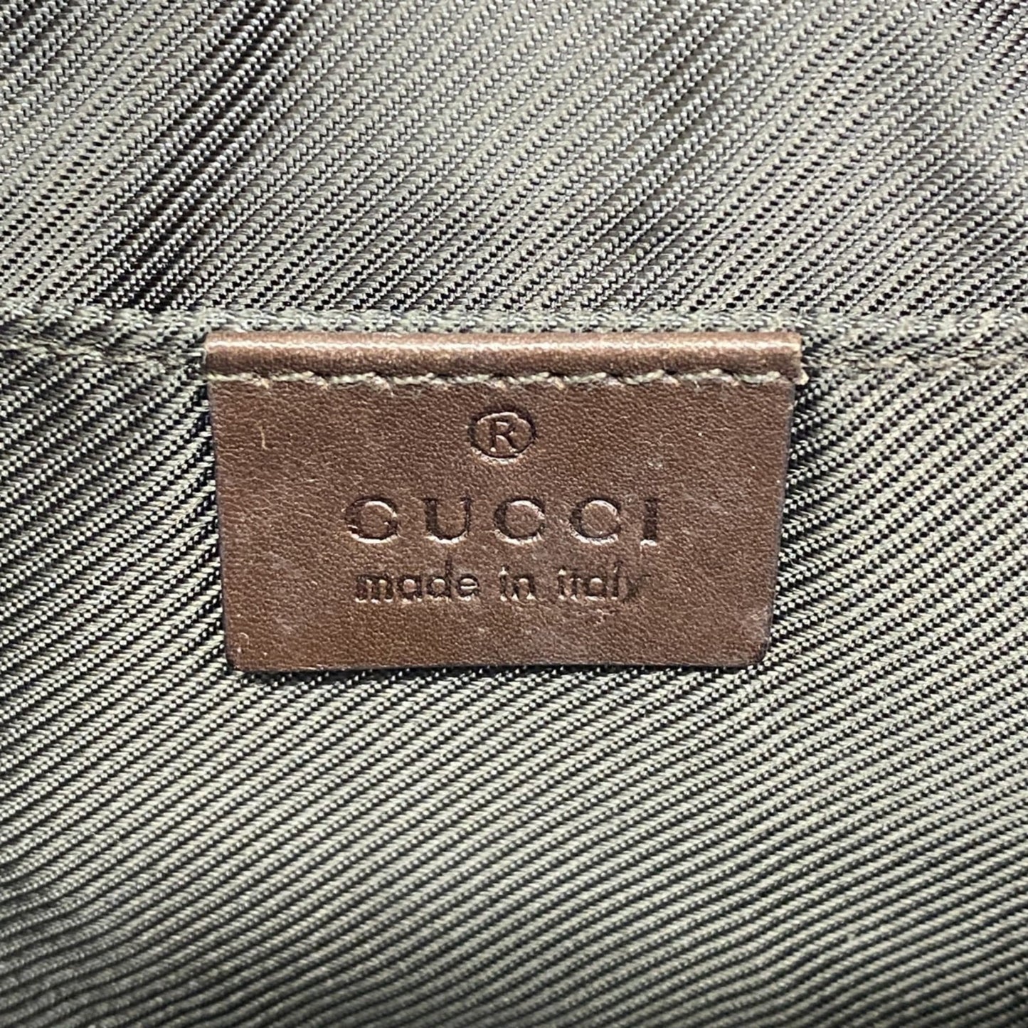 Gucci Beige Brown Pvc Shoulder Bag