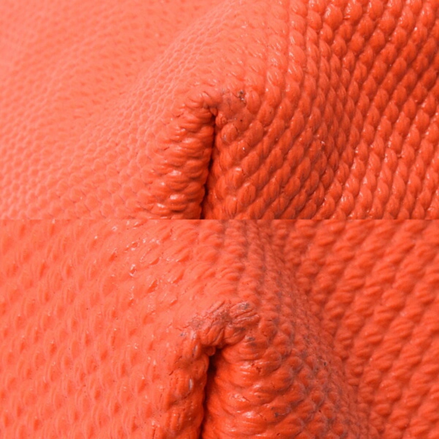 Gucci Orange White Canvas Handbag Tote Bag