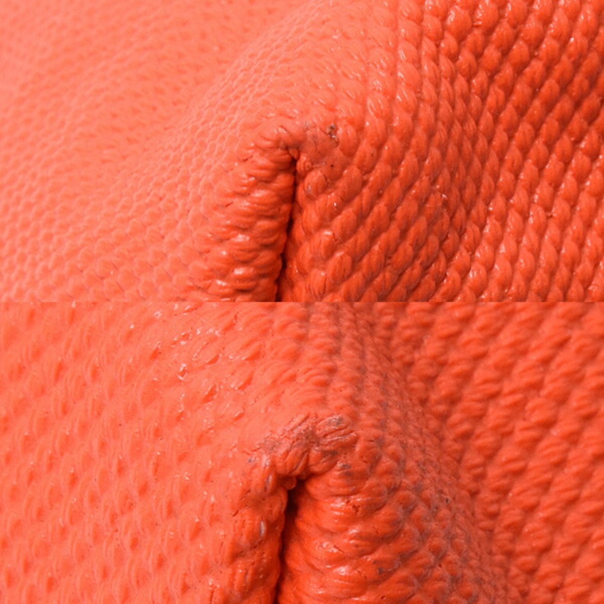 Gucci Orange White Canvas Handbag Tote Bag